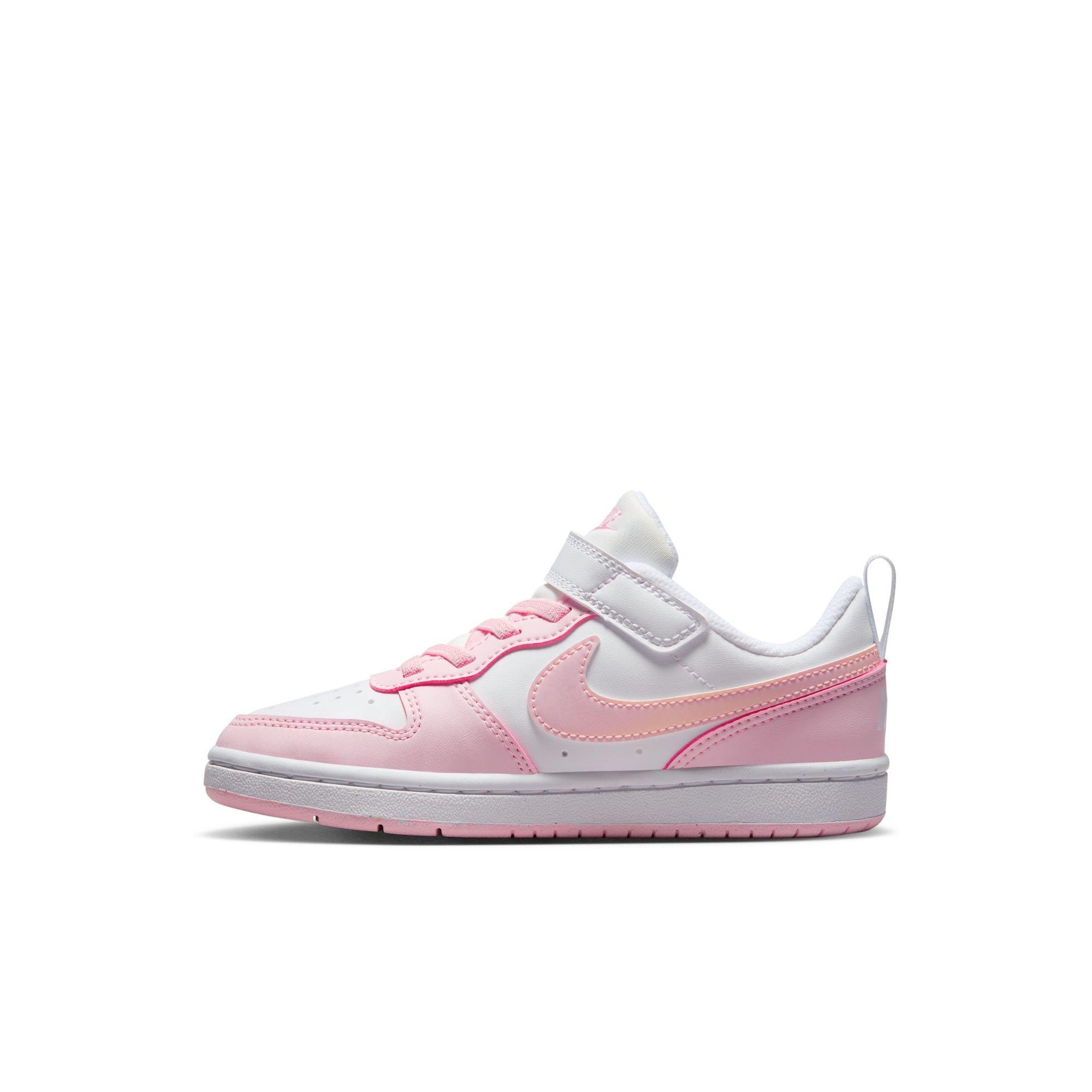 Nike Court Borough Low Recraft Preschool Girls' "White/Pink Foam" Shoe