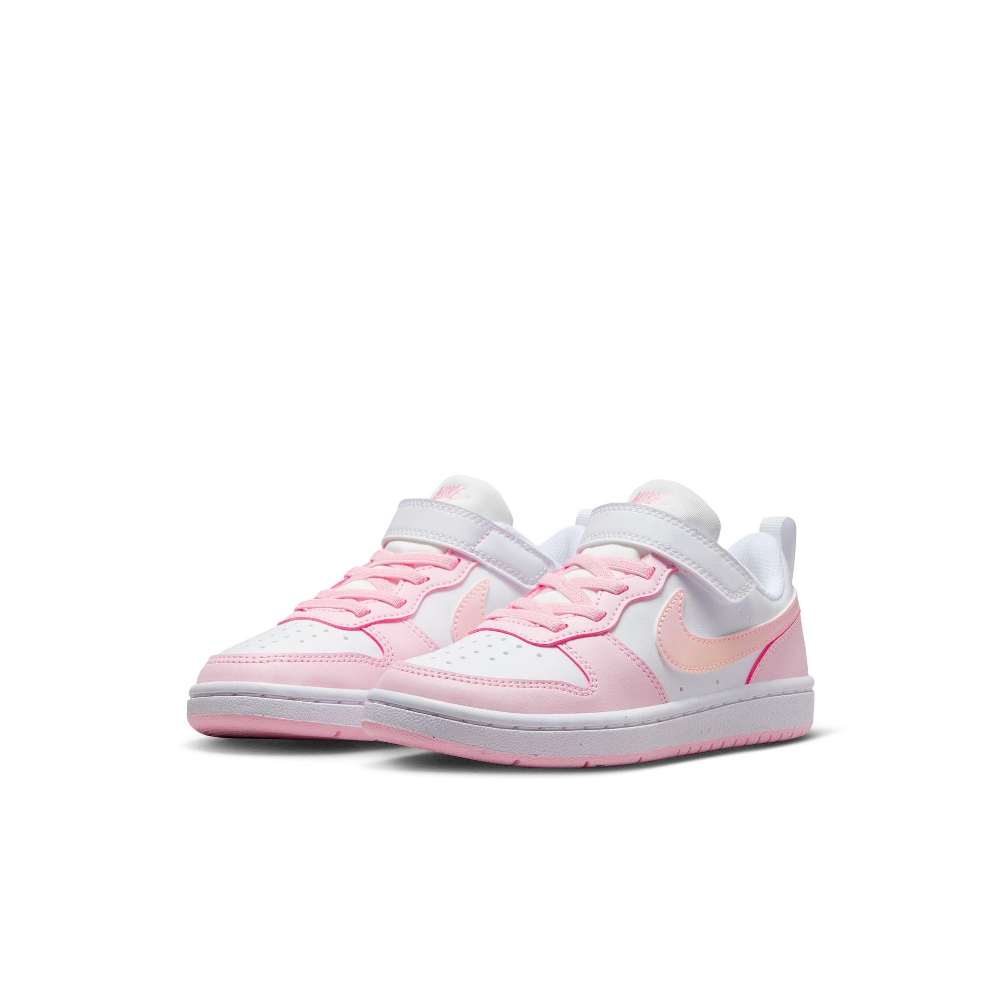 Nike Court Borough Low Recraft Preschool Girls' "White/Pink Foam" Shoe