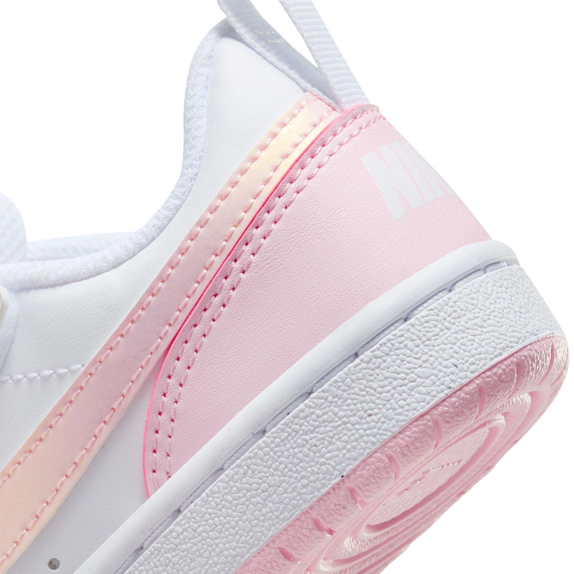 Nike Court Borough Low Recraft Preschool Girls' "White/Pink Foam" Shoe