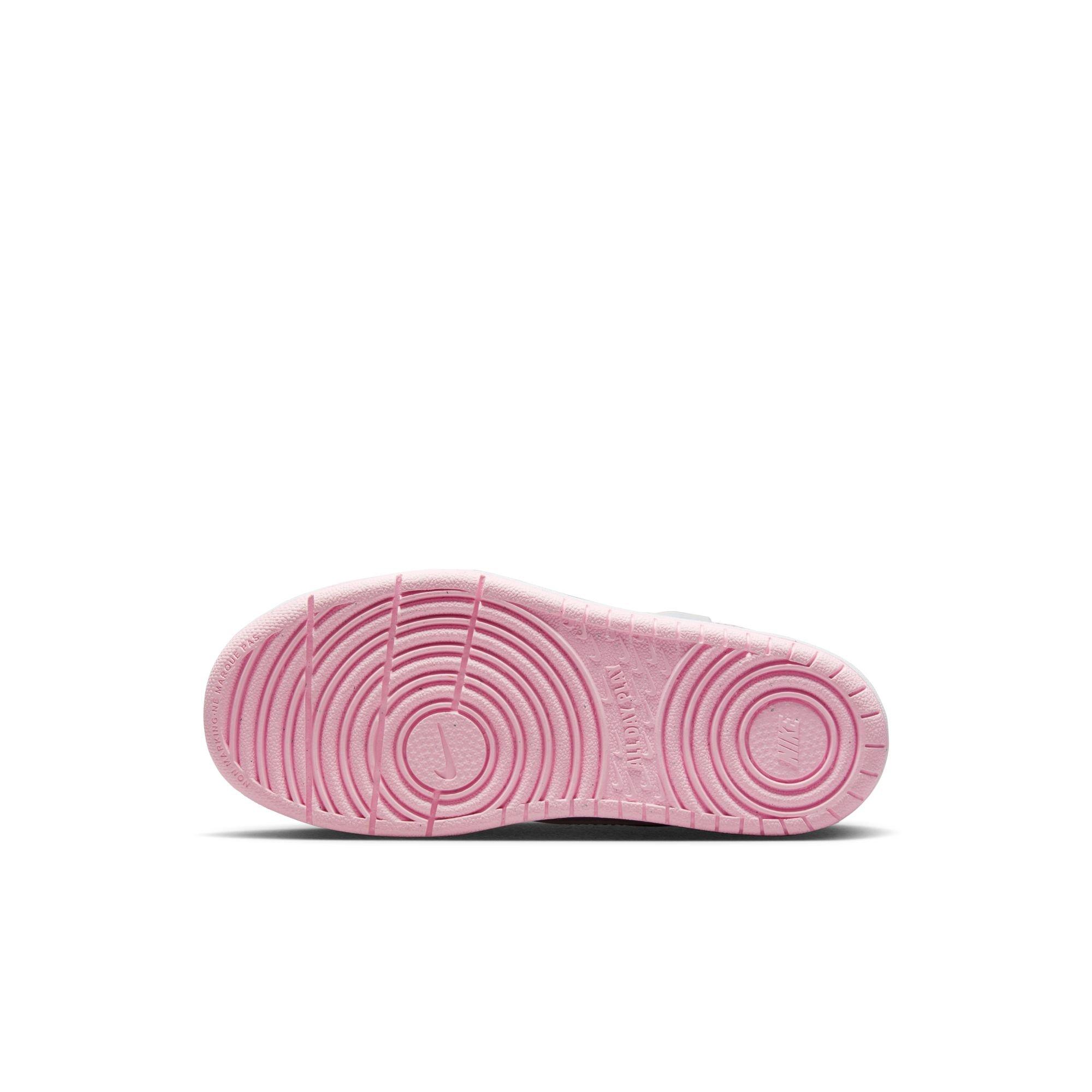 Nike Court Borough Low Recraft Preschool Girls' "White/Pink Foam" Shoe