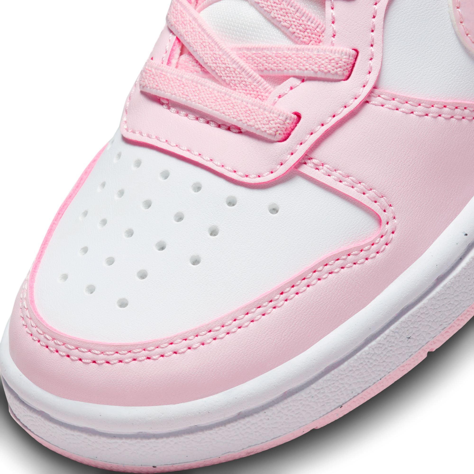Nike Court Borough Low Recraft Preschool Girls' "White/Pink Foam" Shoe