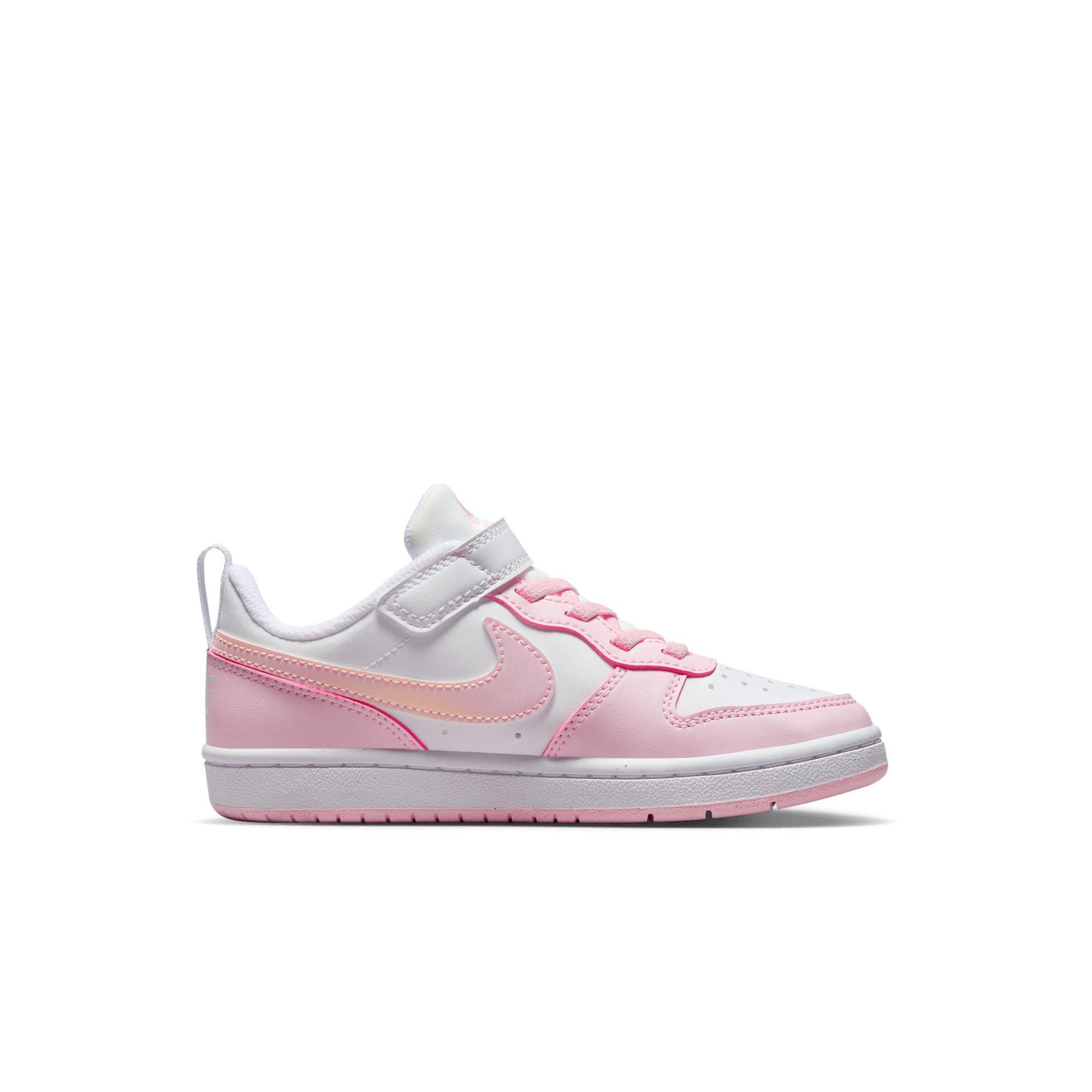 Nike Court Borough Low Recraft Preschool Girls' "White/Pink Foam" Shoe