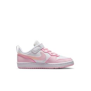 Nike Court Borough Low Recraft "White/Pink Foam" Preschool Girls' Shoe