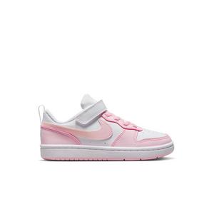 Nike Court Borough Low Recraft "White/Pink Foam" Preschool Girls' Shoe