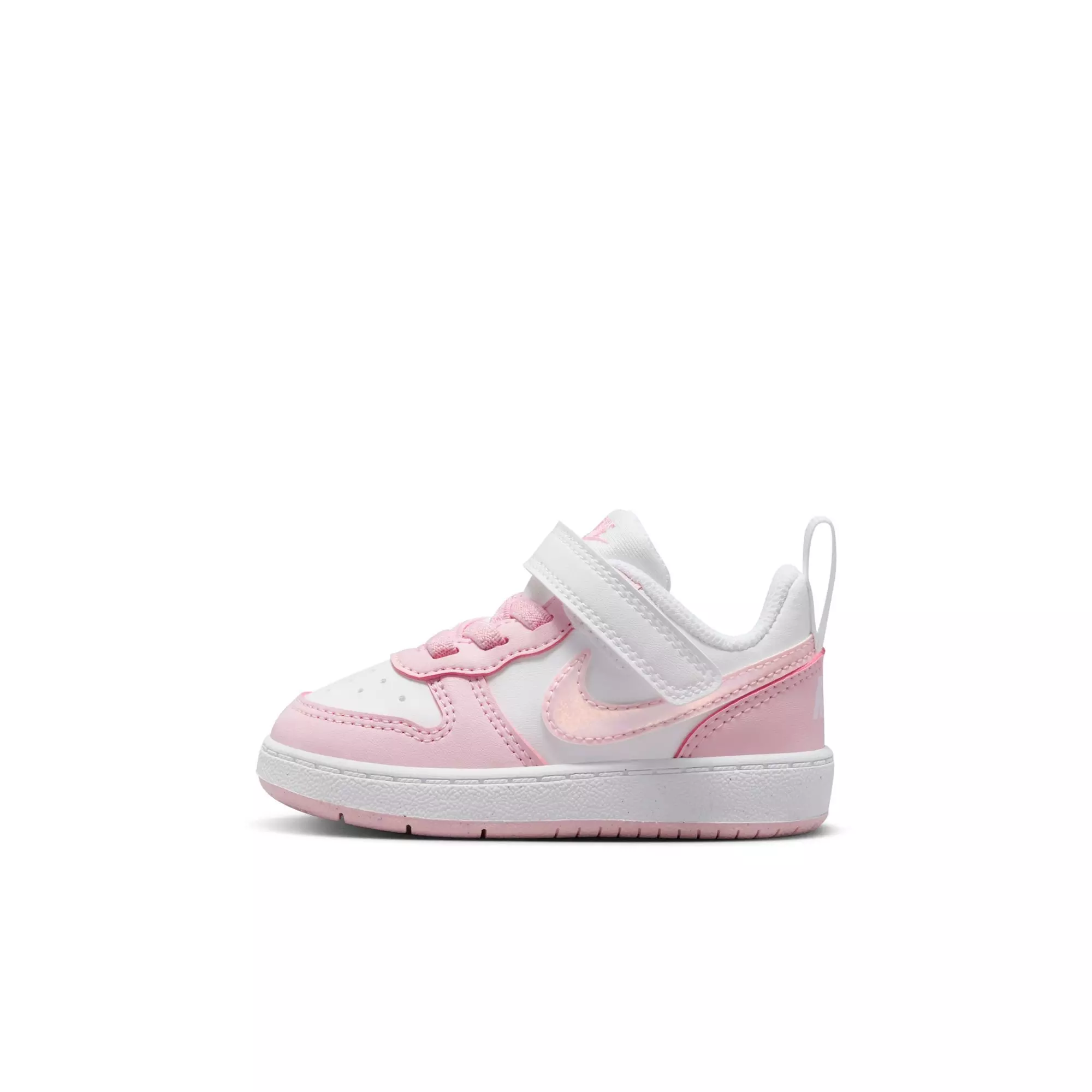 Nike Court Borough Low Recraft "White/Pink Foam" Toddler Girls' Shoe - WHITE/PINK