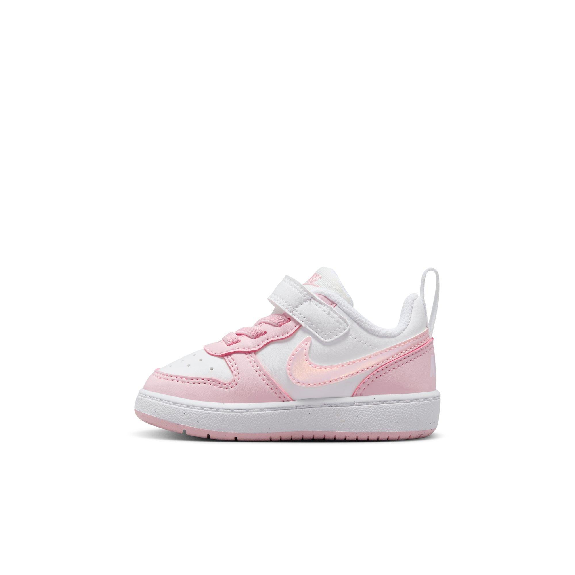 Nike Court Borough Low Recraft Toddler Girls' "White/Pink Foam" Shoe
