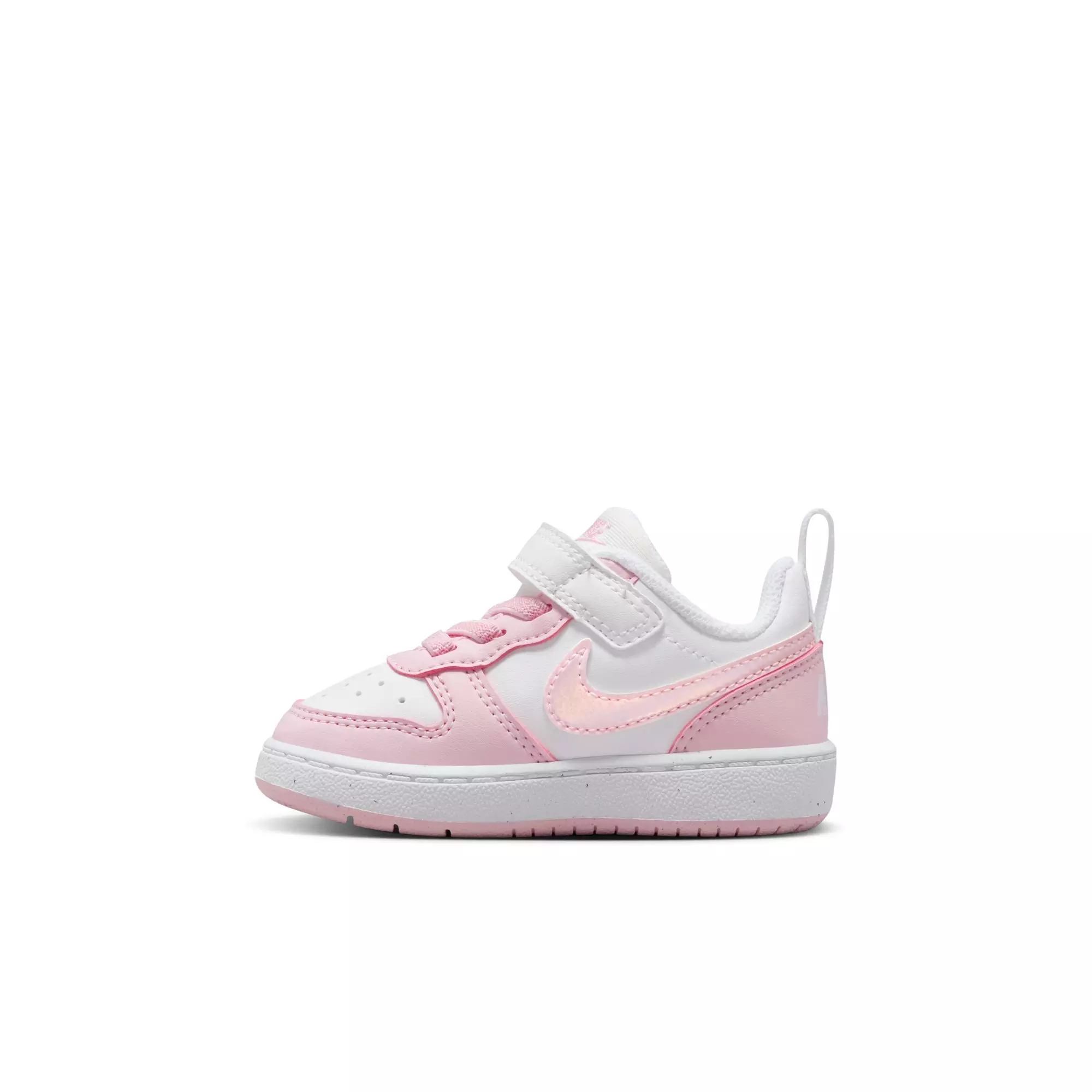 Nike Court Borough Low Recraft "White/Pink Foam" Toddler Girls' Shoe - WHITE/PINK