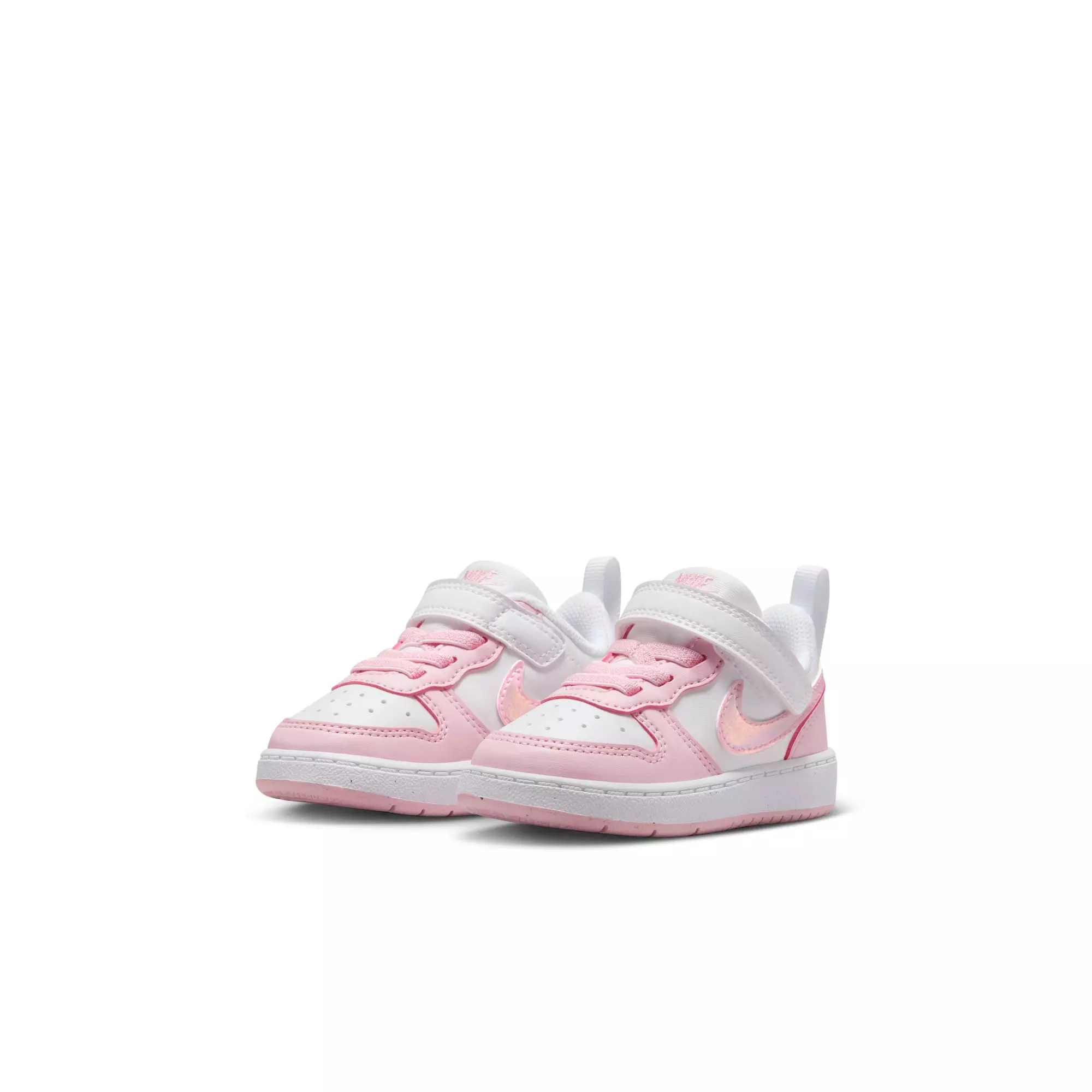 Nike Court Borough Low Recraft "White/Pink Foam" Toddler Girls' Shoe - WHITE/PINK