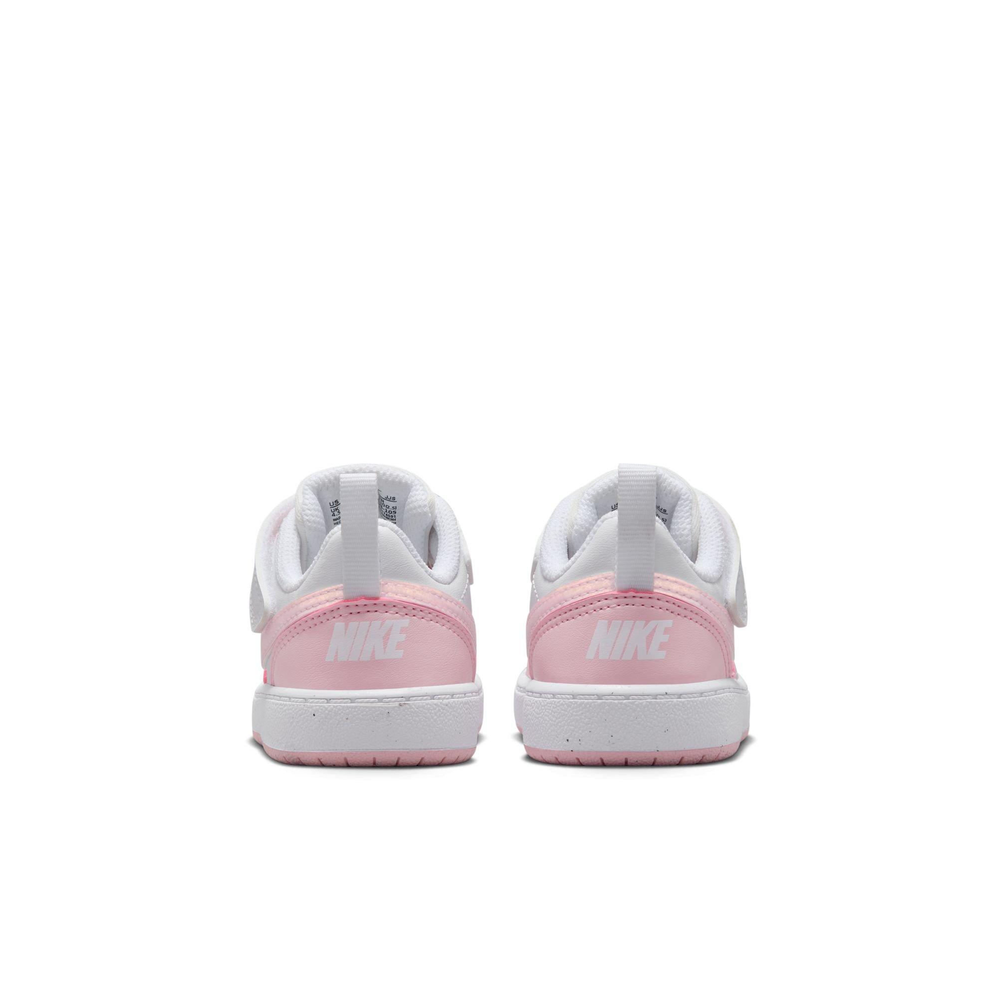 Nike Court Borough Low Recraft Toddler Girls' "White/Pink Foam" Shoe