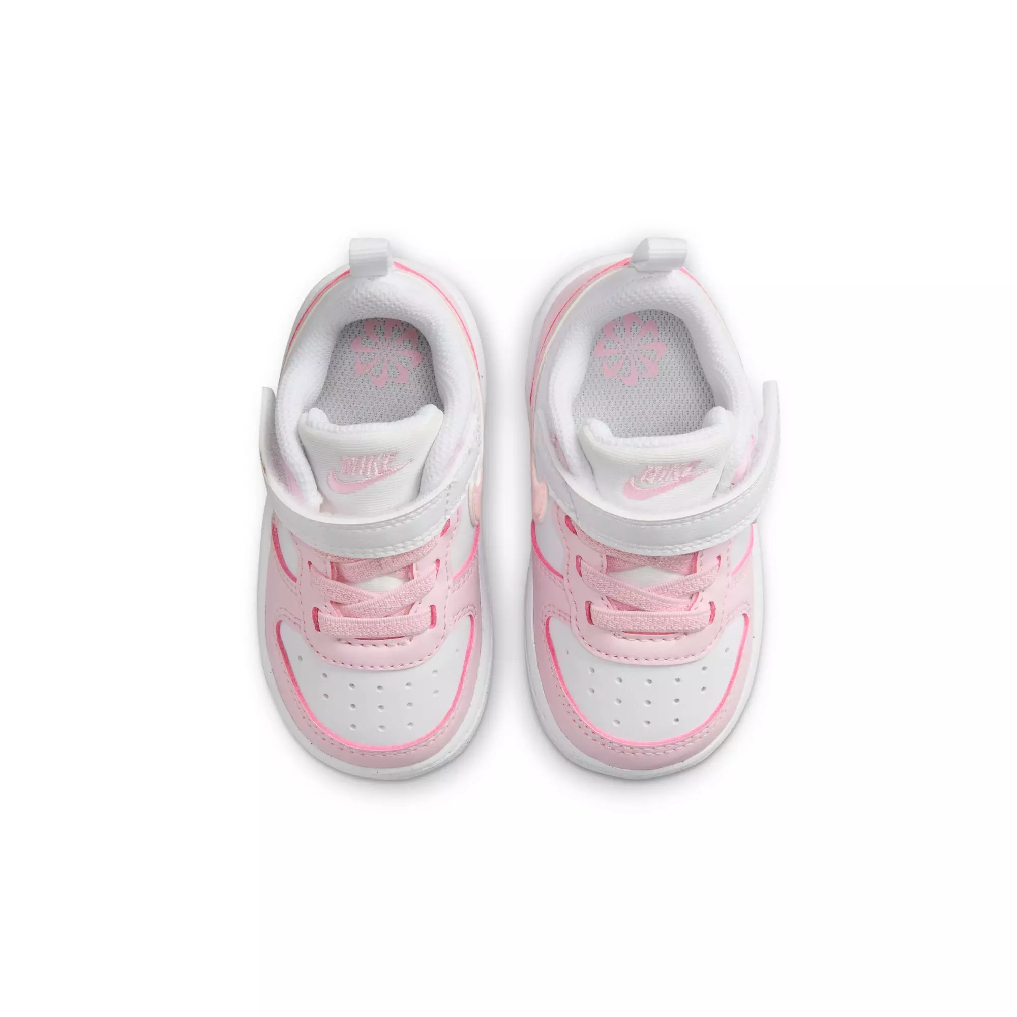Nike Court Borough Low Recraft "White/Pink Foam" Toddler Girls' Shoe - WHITE/PINK
