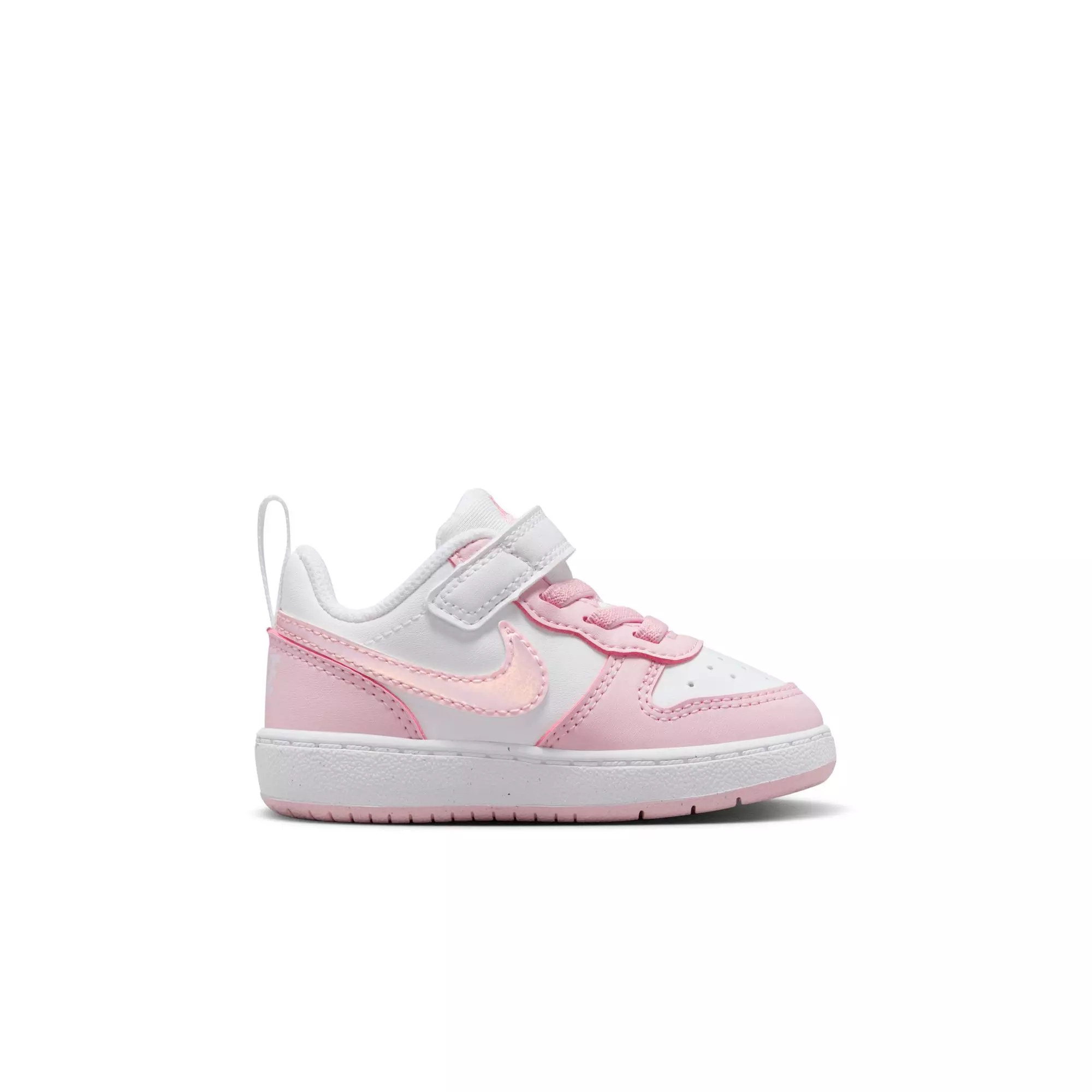 Nike Court Borough Low Recraft "White/Pink Foam" Toddler Girls' Shoe - WHITE/PINK