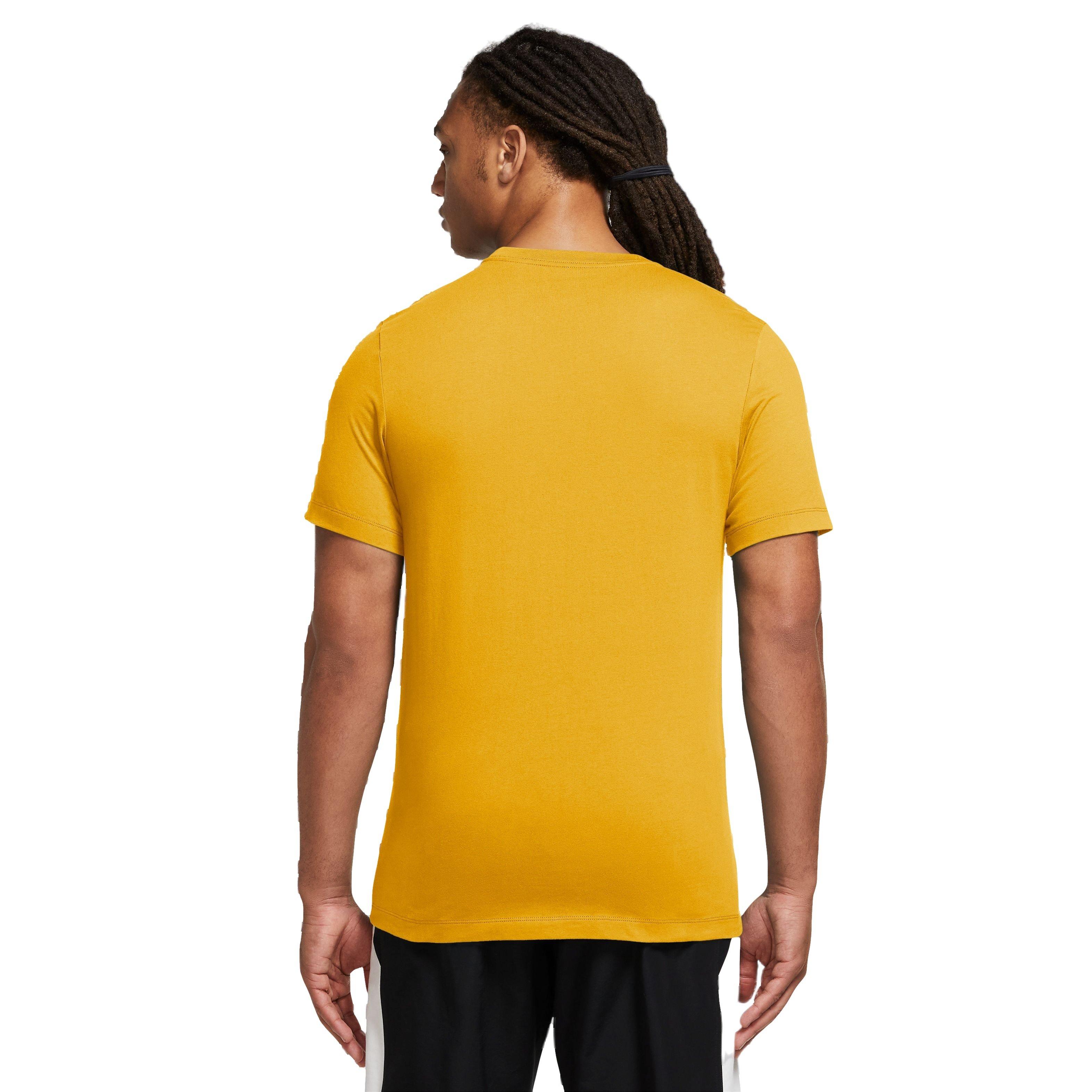 Jordan Men's Embroidered Tee - Yellow Ochre