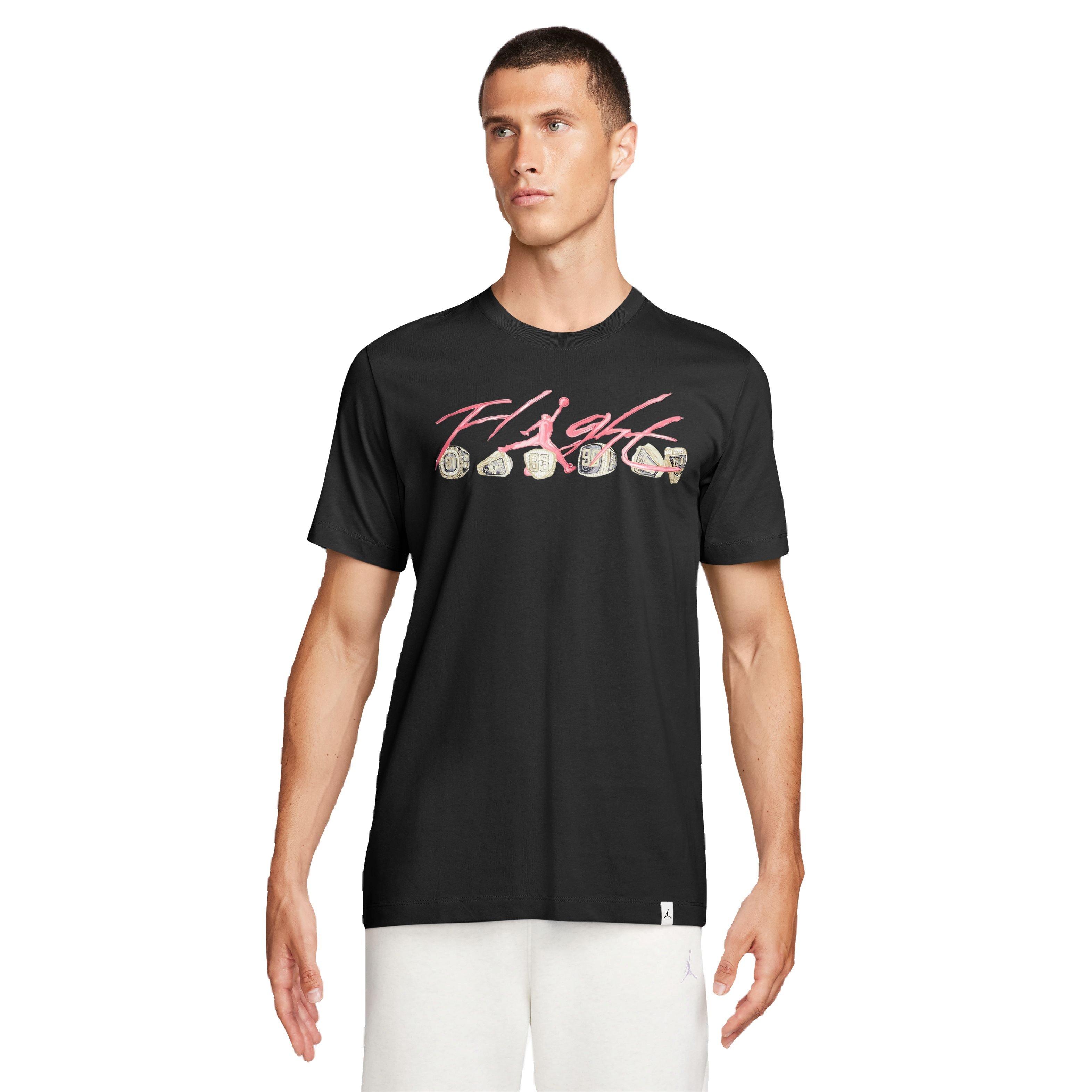 Jordan Men's Flight Ring Tee - Bred - BLACK/RED Thumbnail View 1