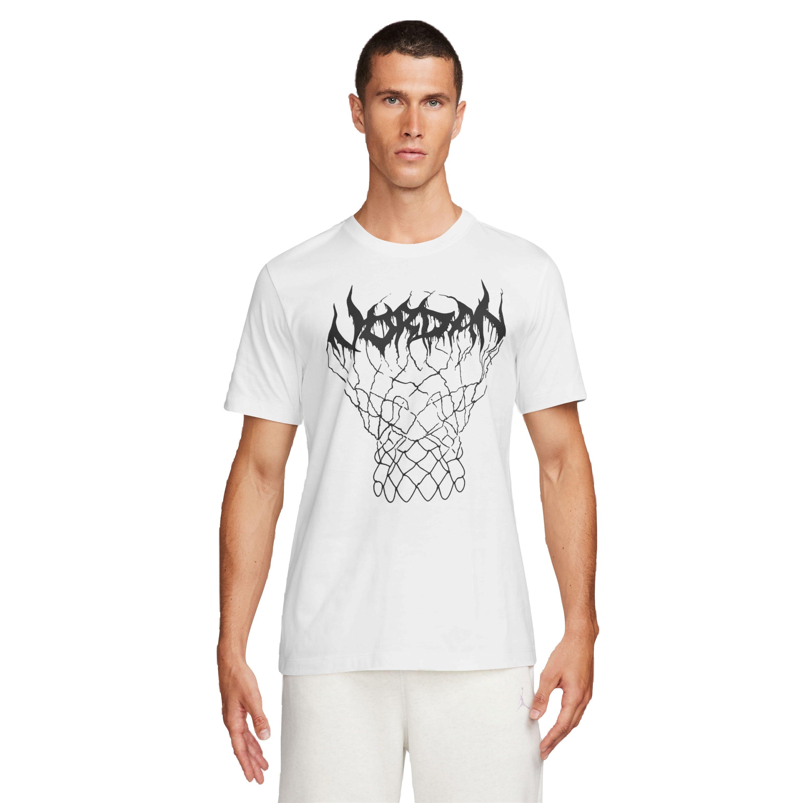 Jordan Men's Sport Dri-FIT Graphic Tee - White/Black - WHITE/BLACK Thumbnail View 1
