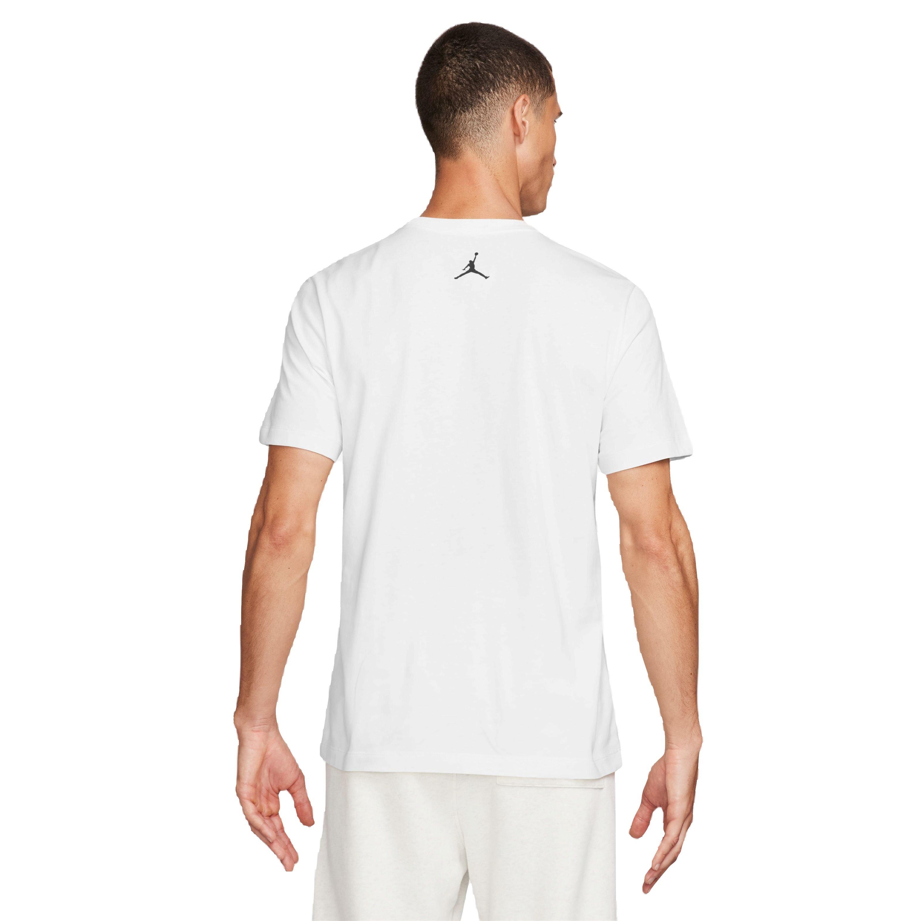 Jordan Men's Sport Dri-FIT Graphic Tee - White/Black - WHITE/BLACK Thumbnail View 2