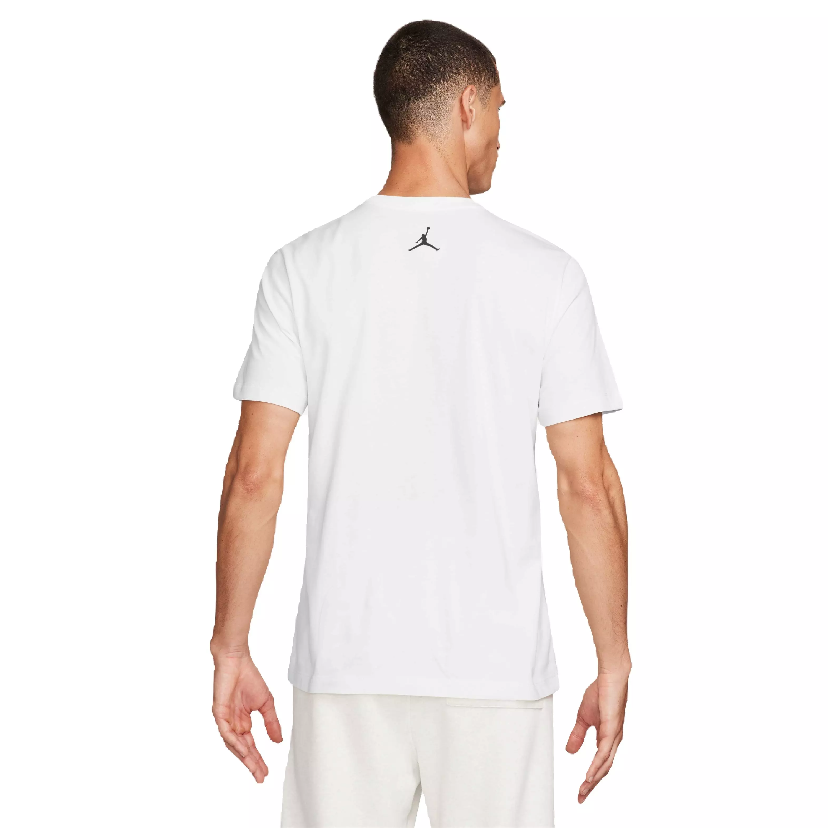 Jordan Men's Sport Dri-FIT Graphic Tee - White/Black - WHITE/BLACK