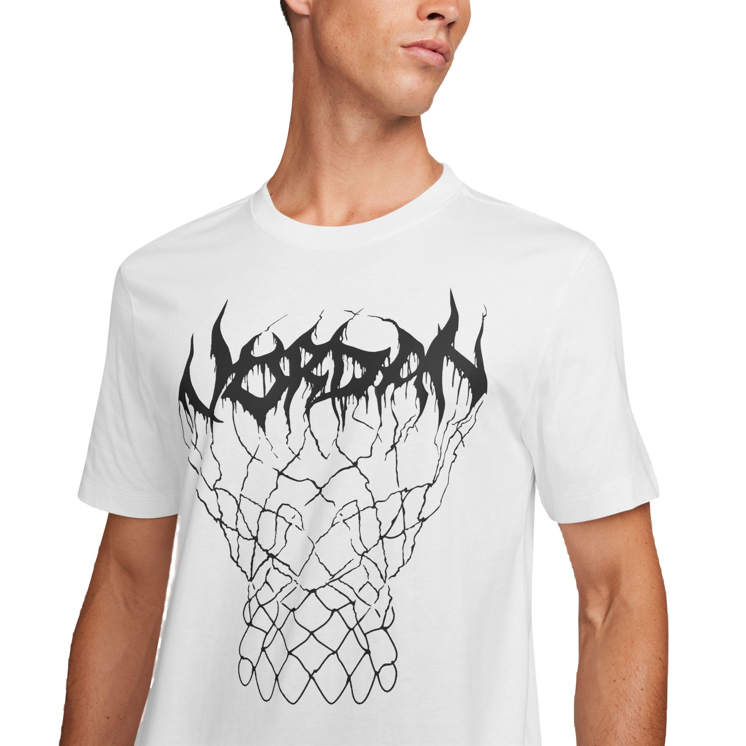 Jordan Men's Sport Dri-FIT Graphic Tee - White/Black - WHITE/BLACK Thumbnail View 3