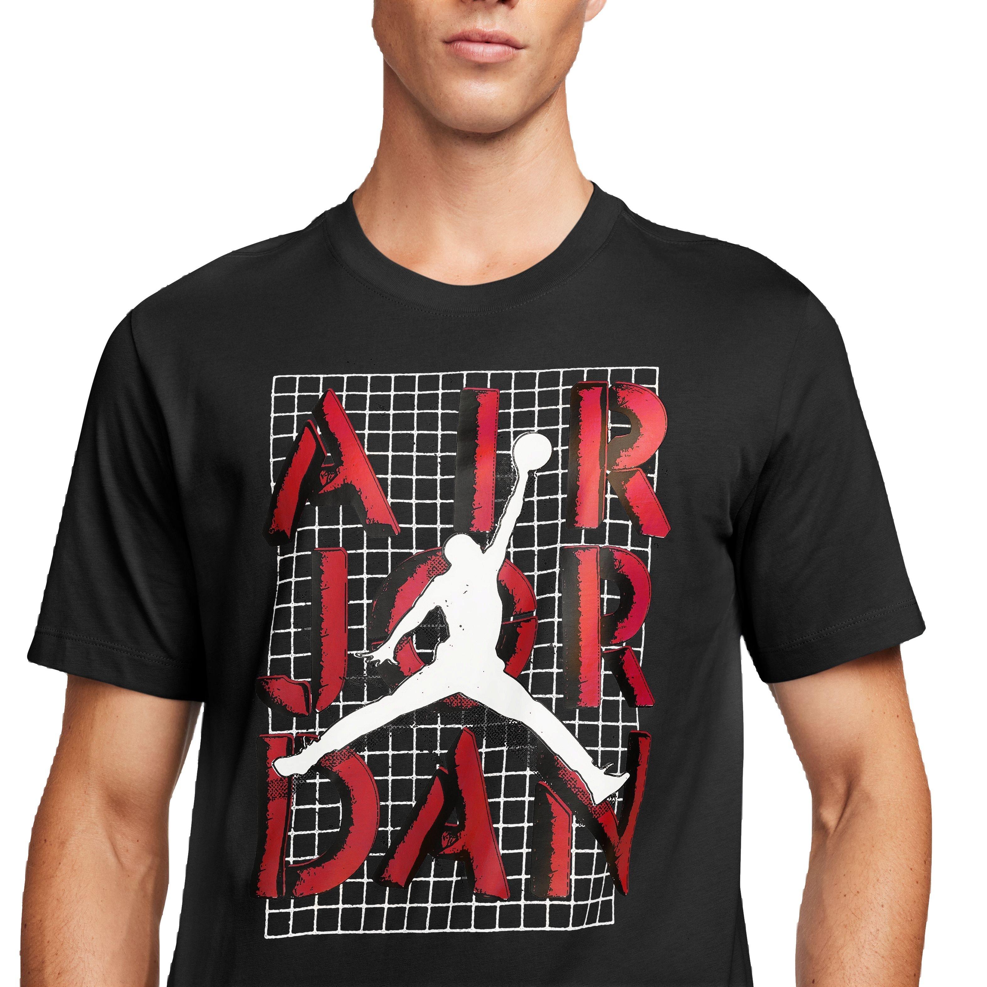 Jordan Men's Stack Tee - Bred - BLACK/RED Thumbnail View 3