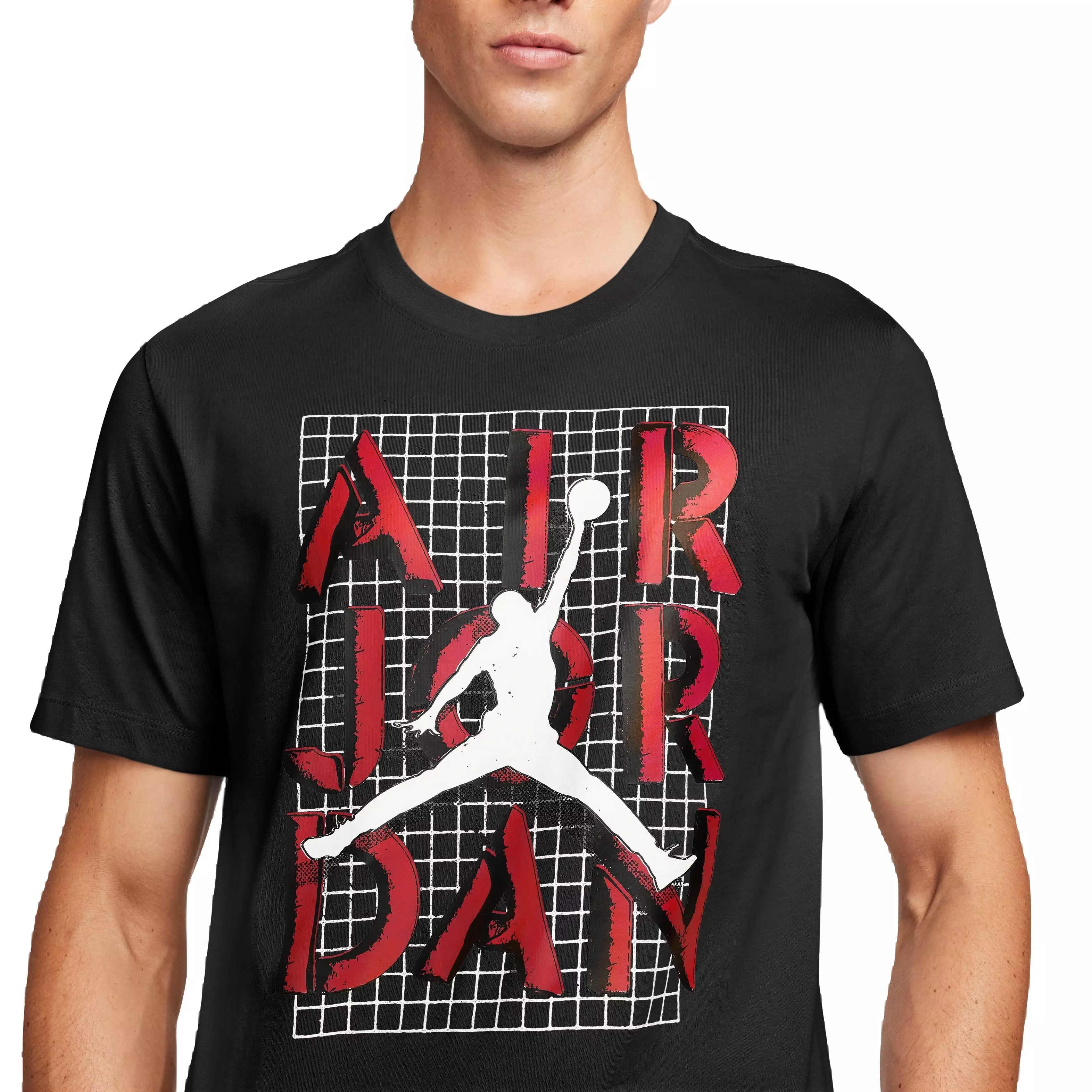 Jordan Men's Stack Tee - Bred - BLACK/RED