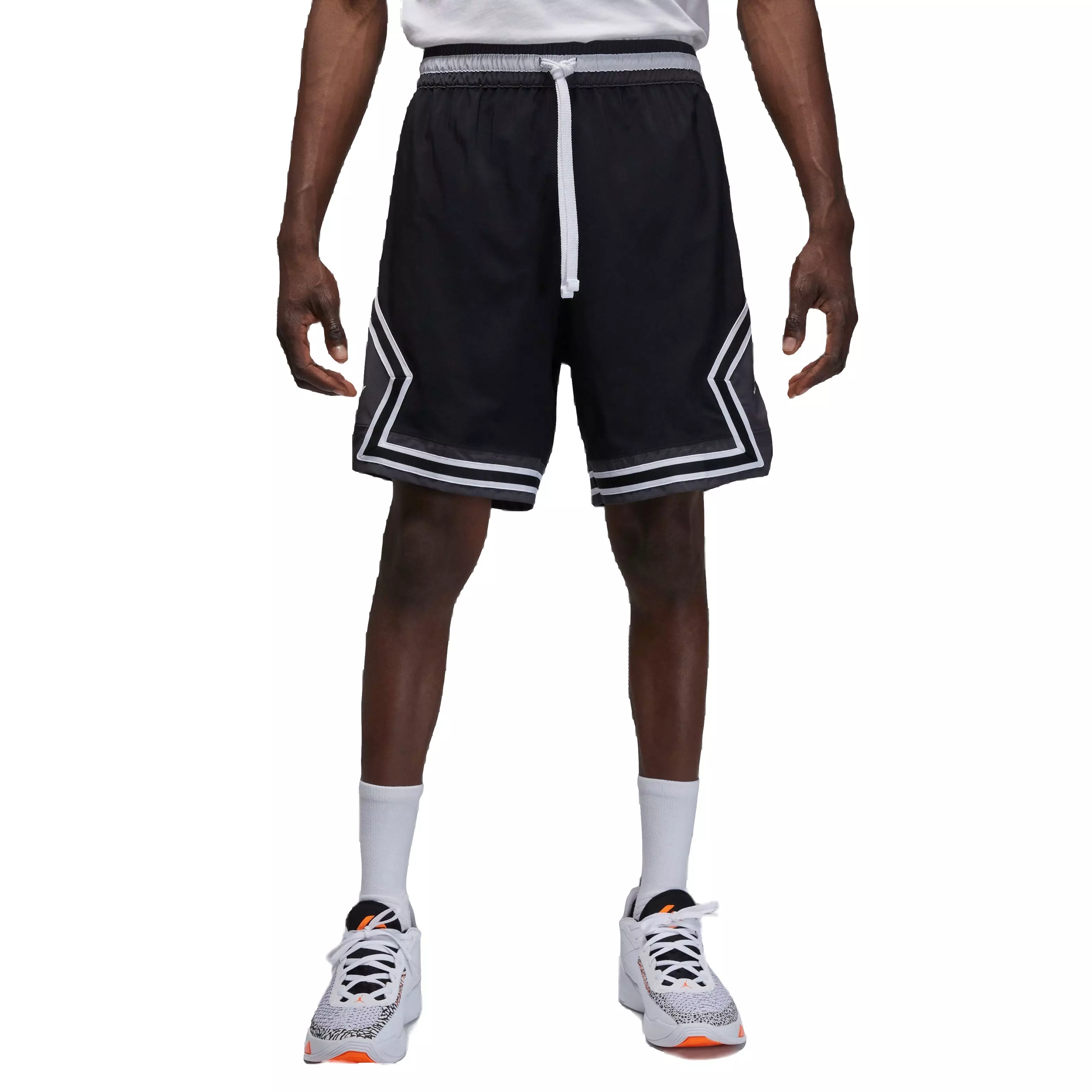 Nike Men's Woven Diamond Shorts - Black - BLACK