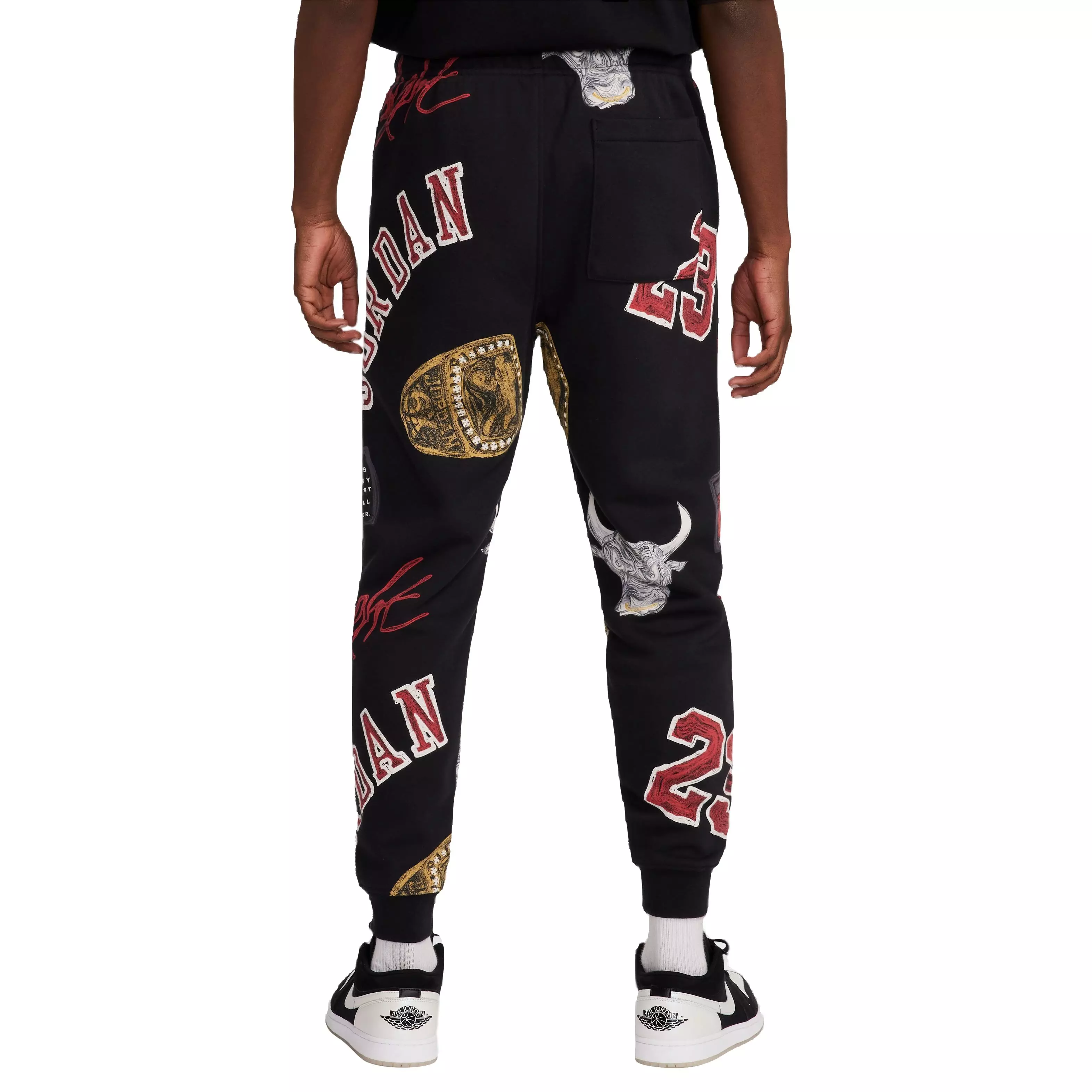 Jordan Men's Printed Hoodie - BLACK