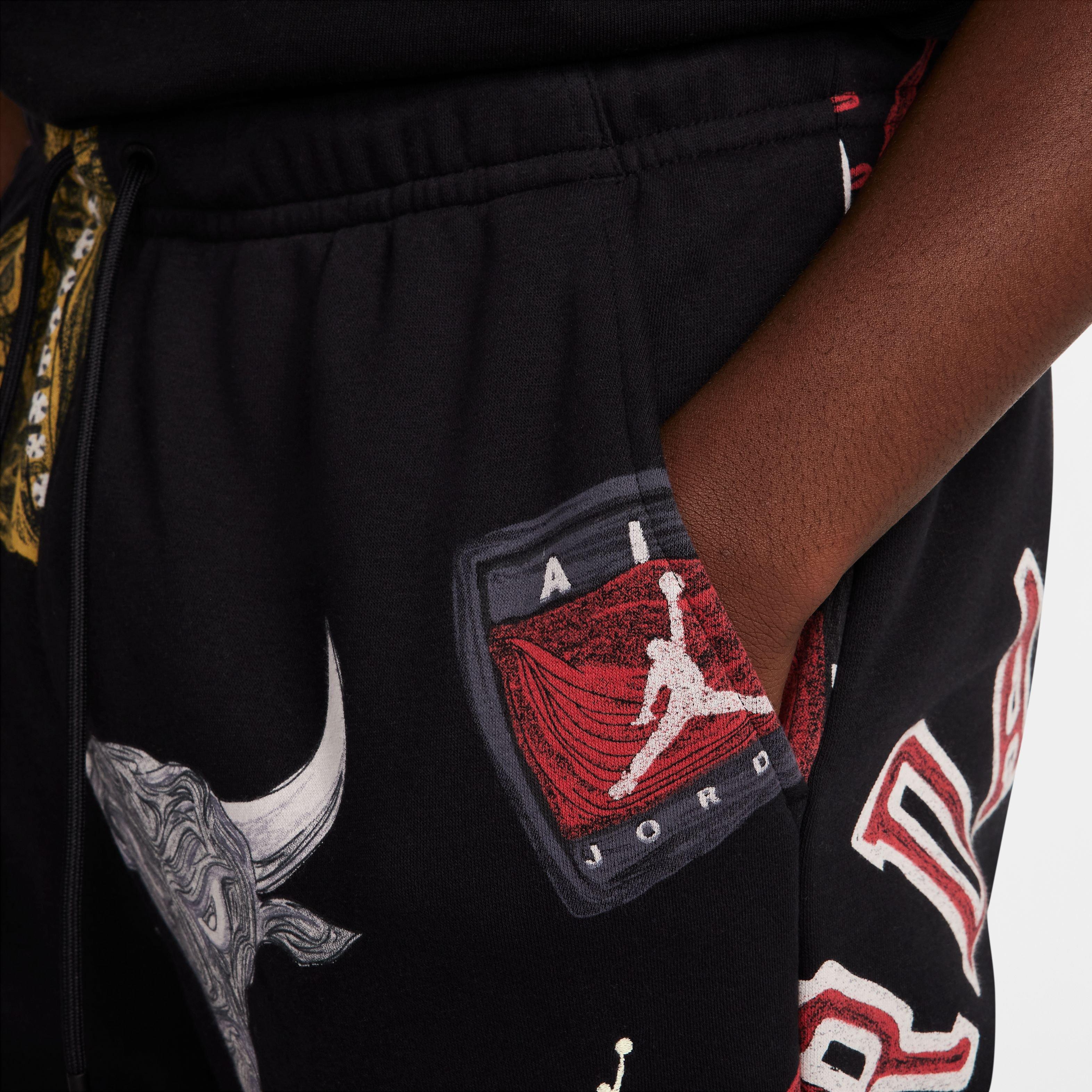 Jordan Men's Printed Hoodie - BLACK Thumbnail View 6