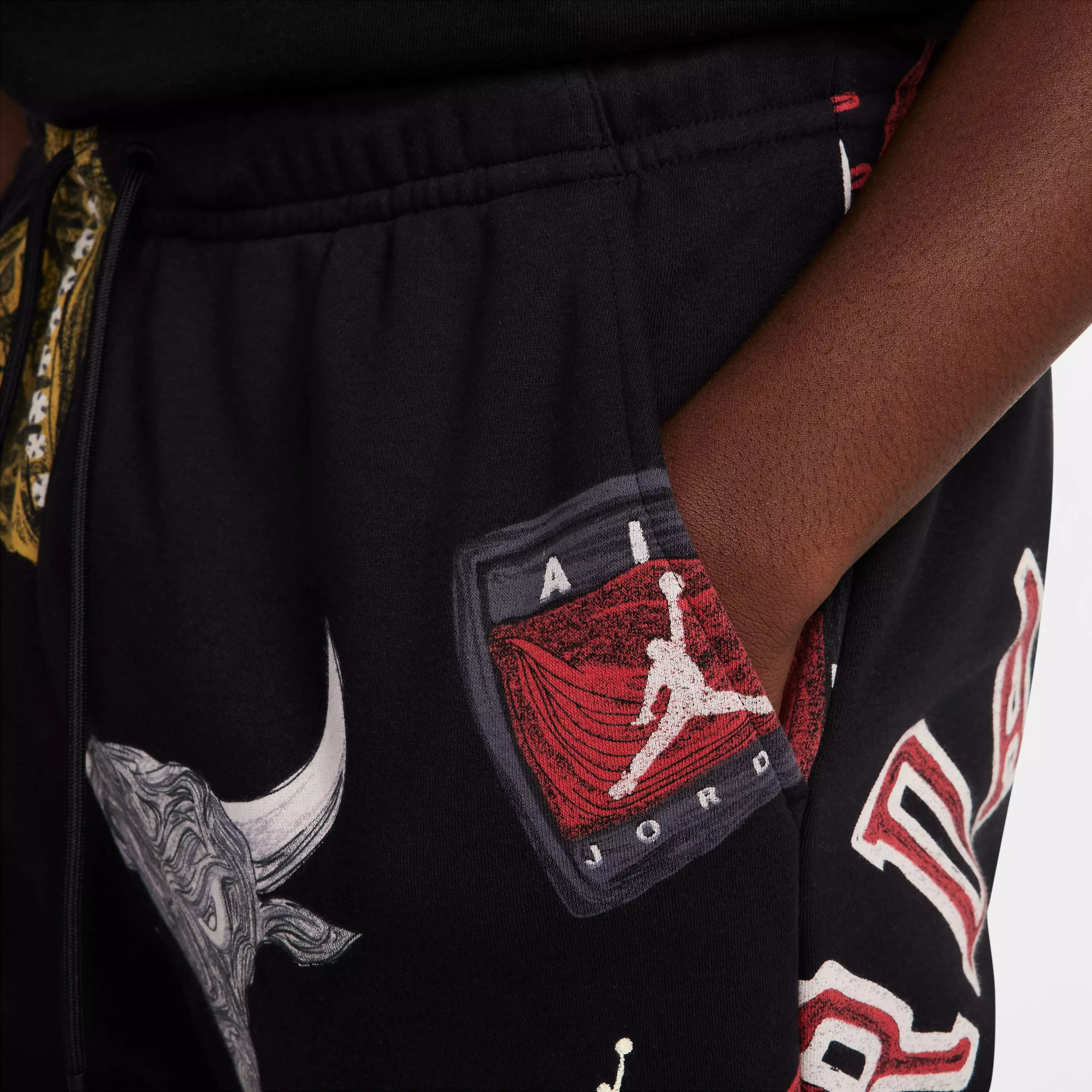 Jordan Men's Printed Hoodie - BLACK