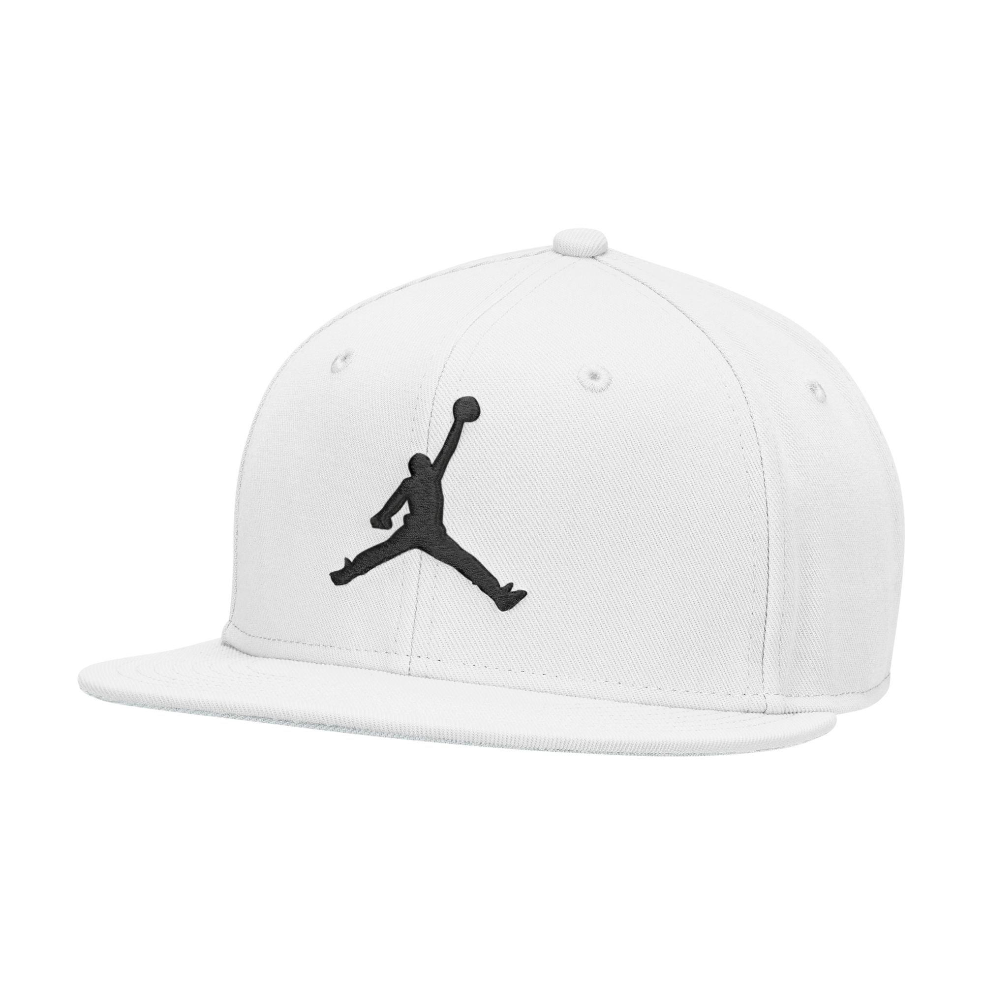 Jordan Jumpman Pro Snapback Cap-White/Black - WHITE/BLACK Thumbnail View 1