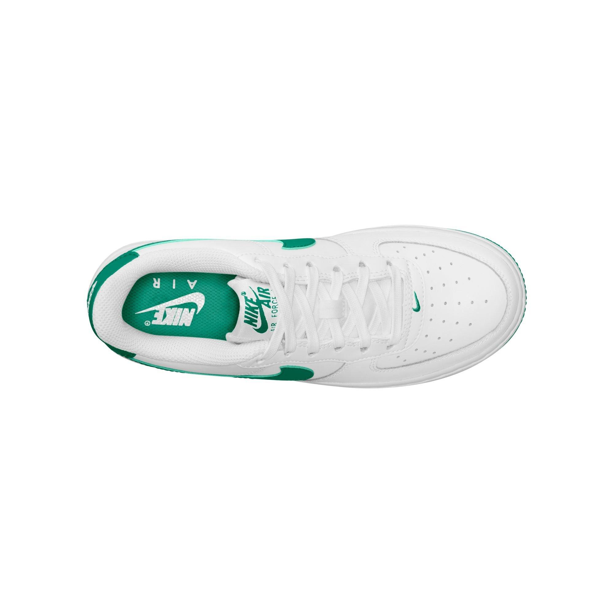 Nike Air Force 1 LV8 2 Grade School Boys' White/Malachite Shoe