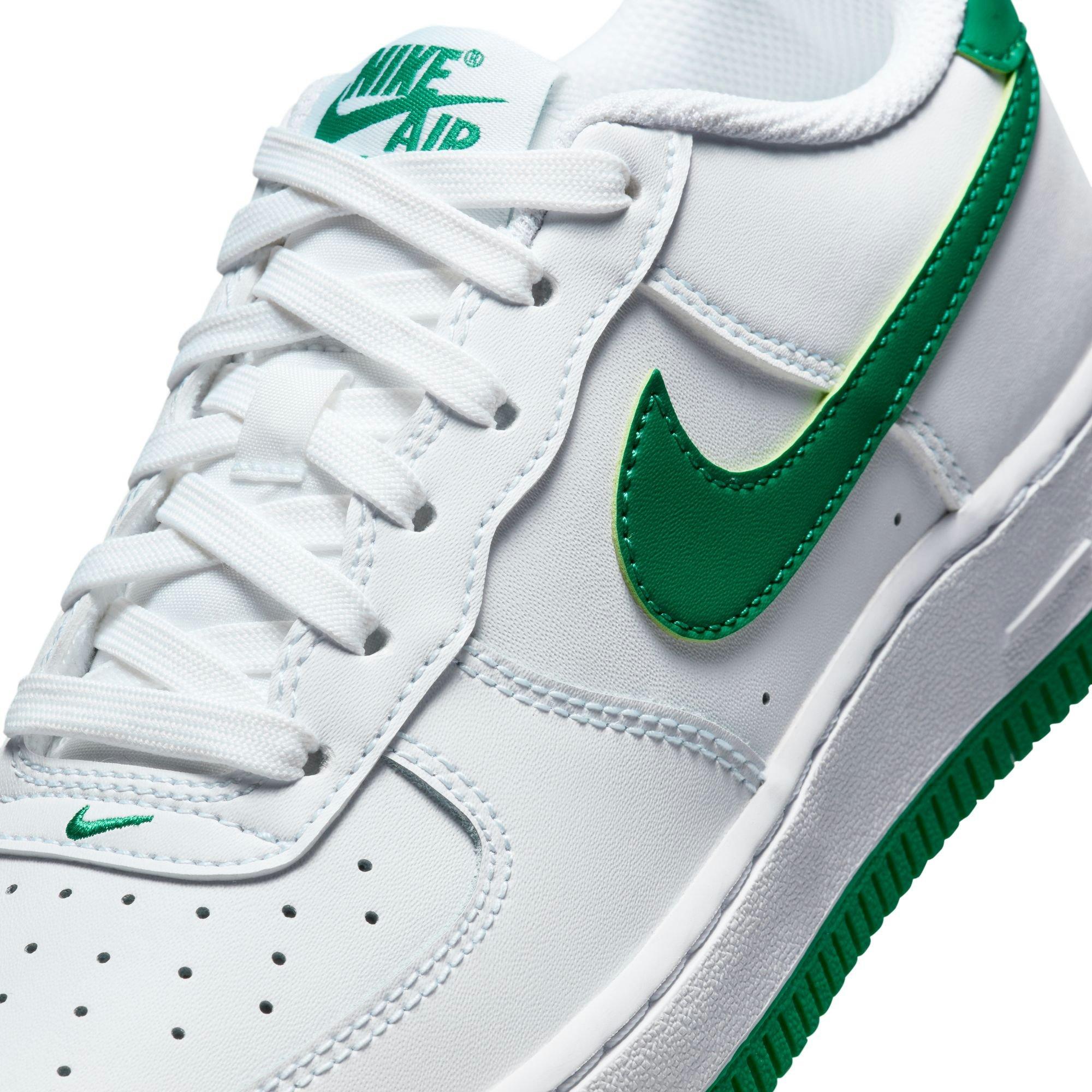 Nike Air Force 1 LV8 2 Grade School Boys' White/Malachite Shoe