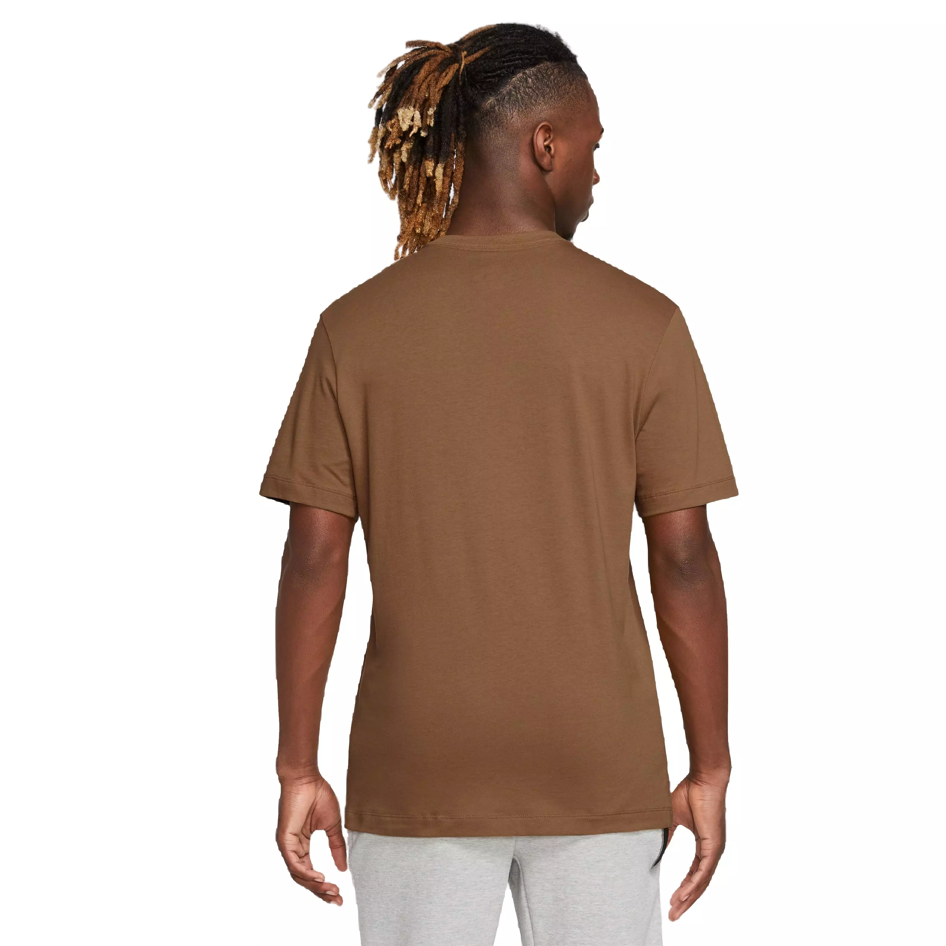 Nike Men's Sportswear Club Tee-Brown - BROWN