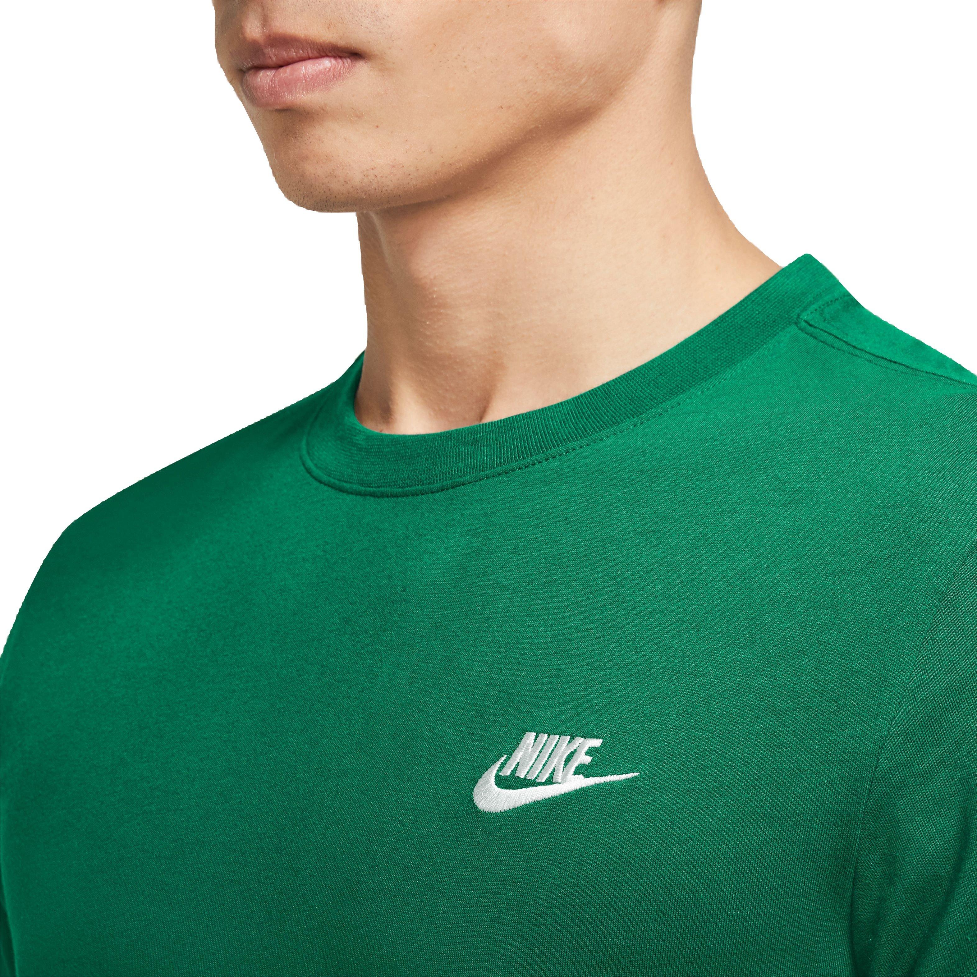 Nike Men's Sportswear Club Tee - Green - GREEN Thumbnail View 3