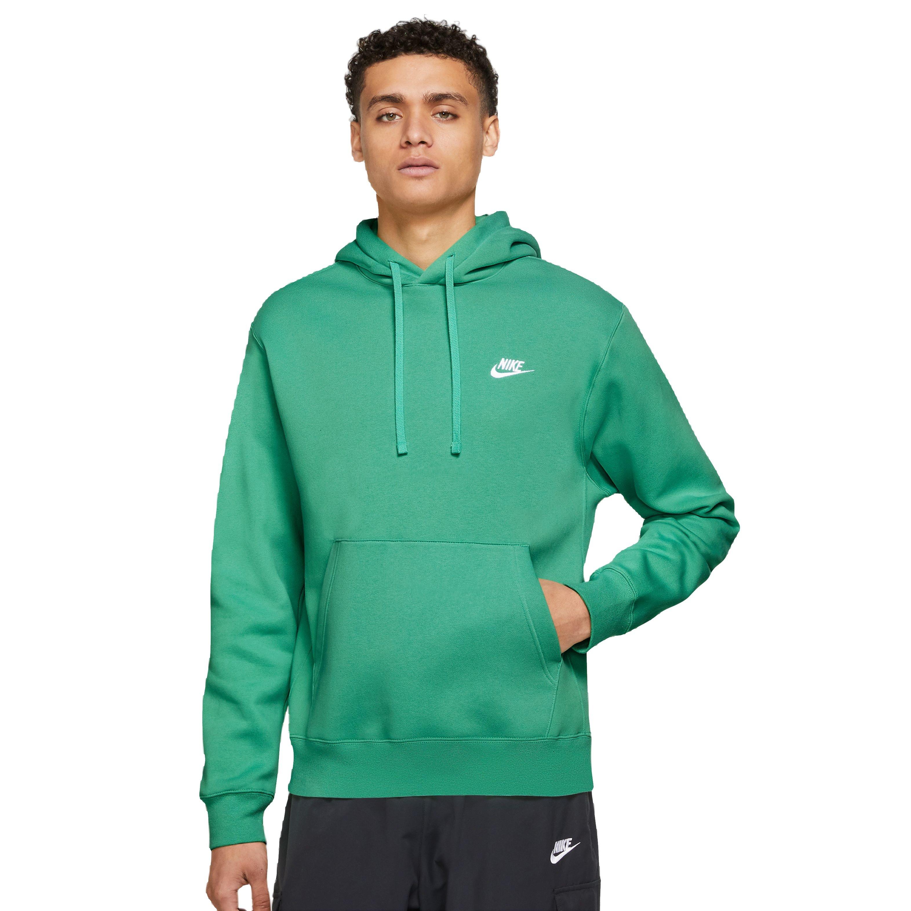 Nike green 2024 pullover hoodie