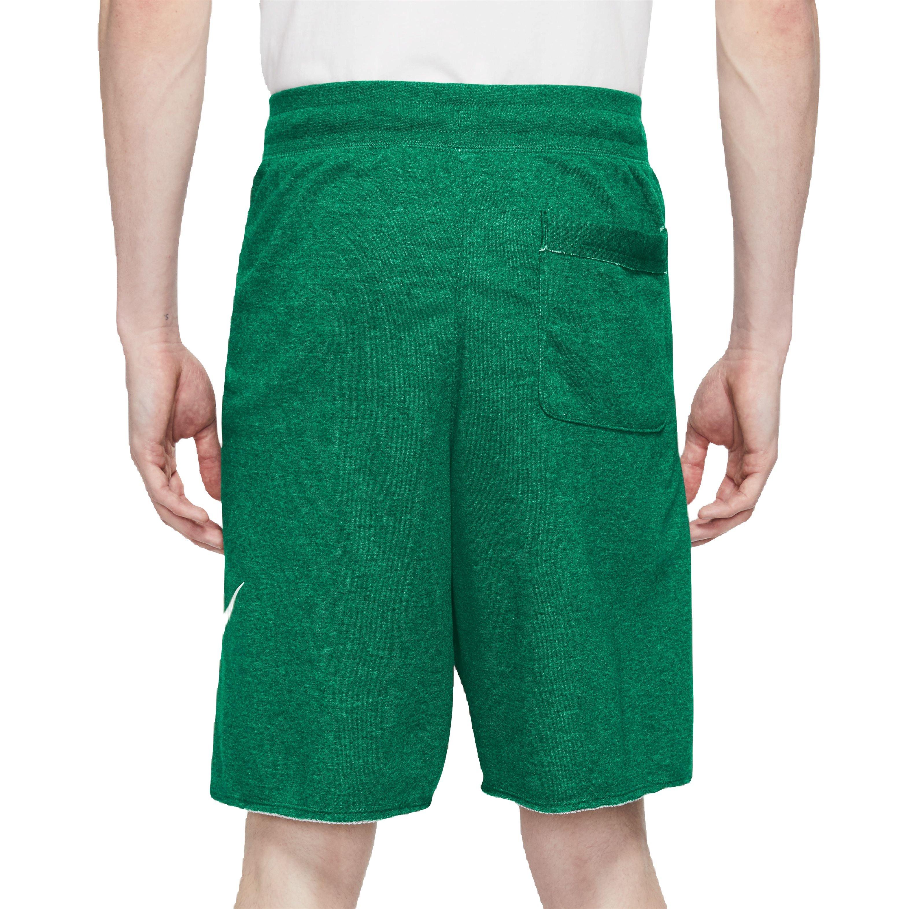 Nike Men's Club Alumni French Terry Shorts-Green - GREEN Thumbnail View 2