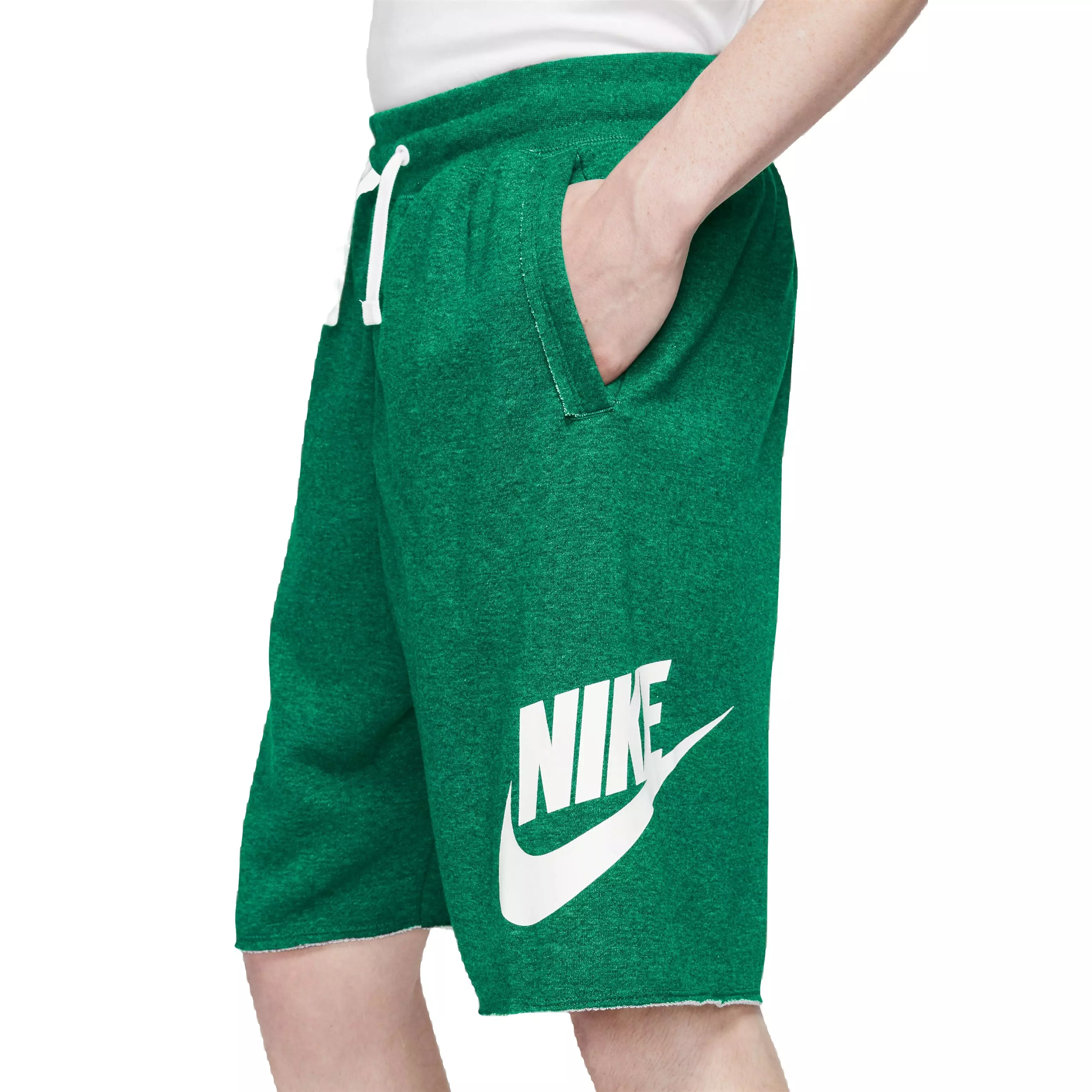 Nike Men's Club Alumni French Terry Shorts-Green - GREEN