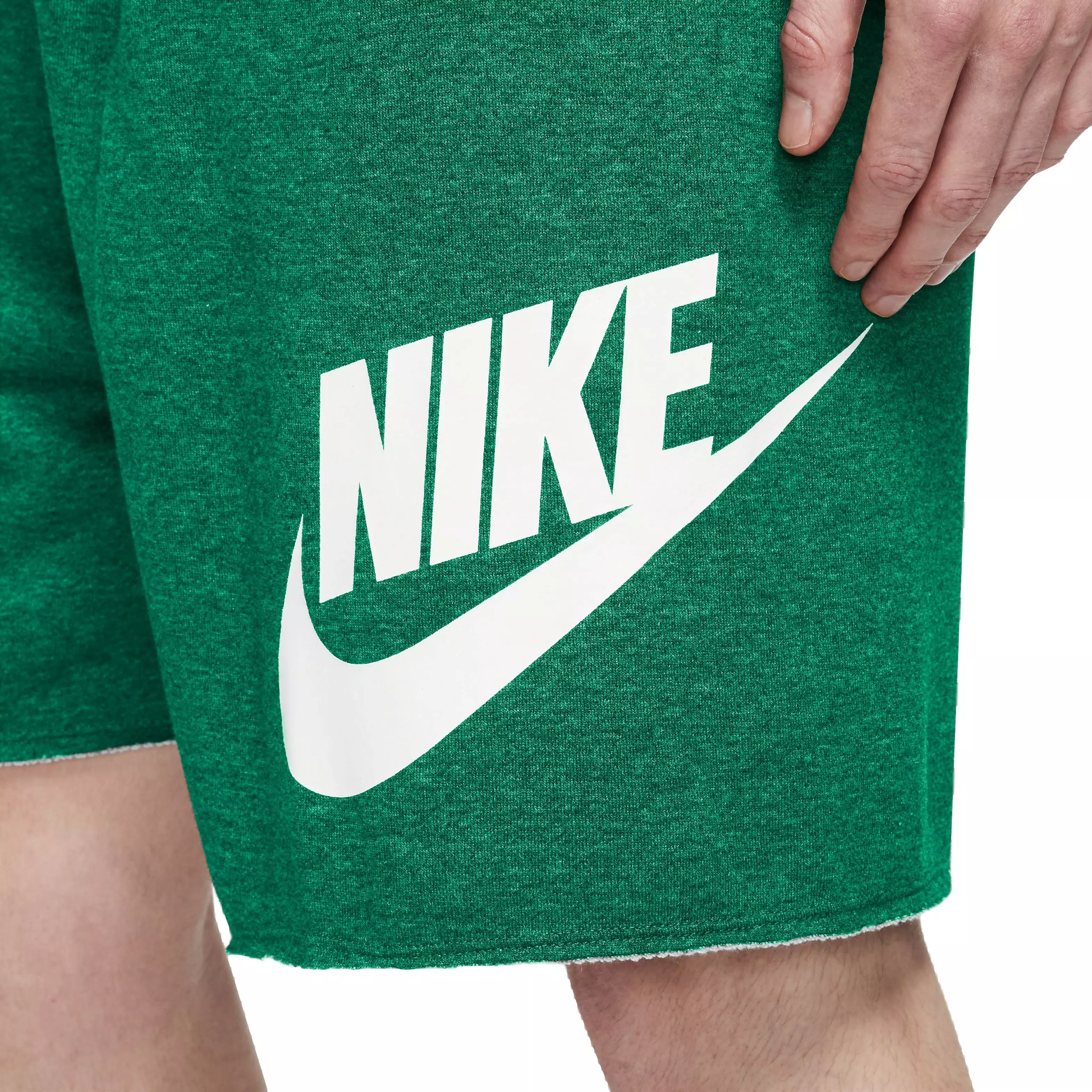 Nike Men's Club Alumni French Terry Shorts-Green - GREEN