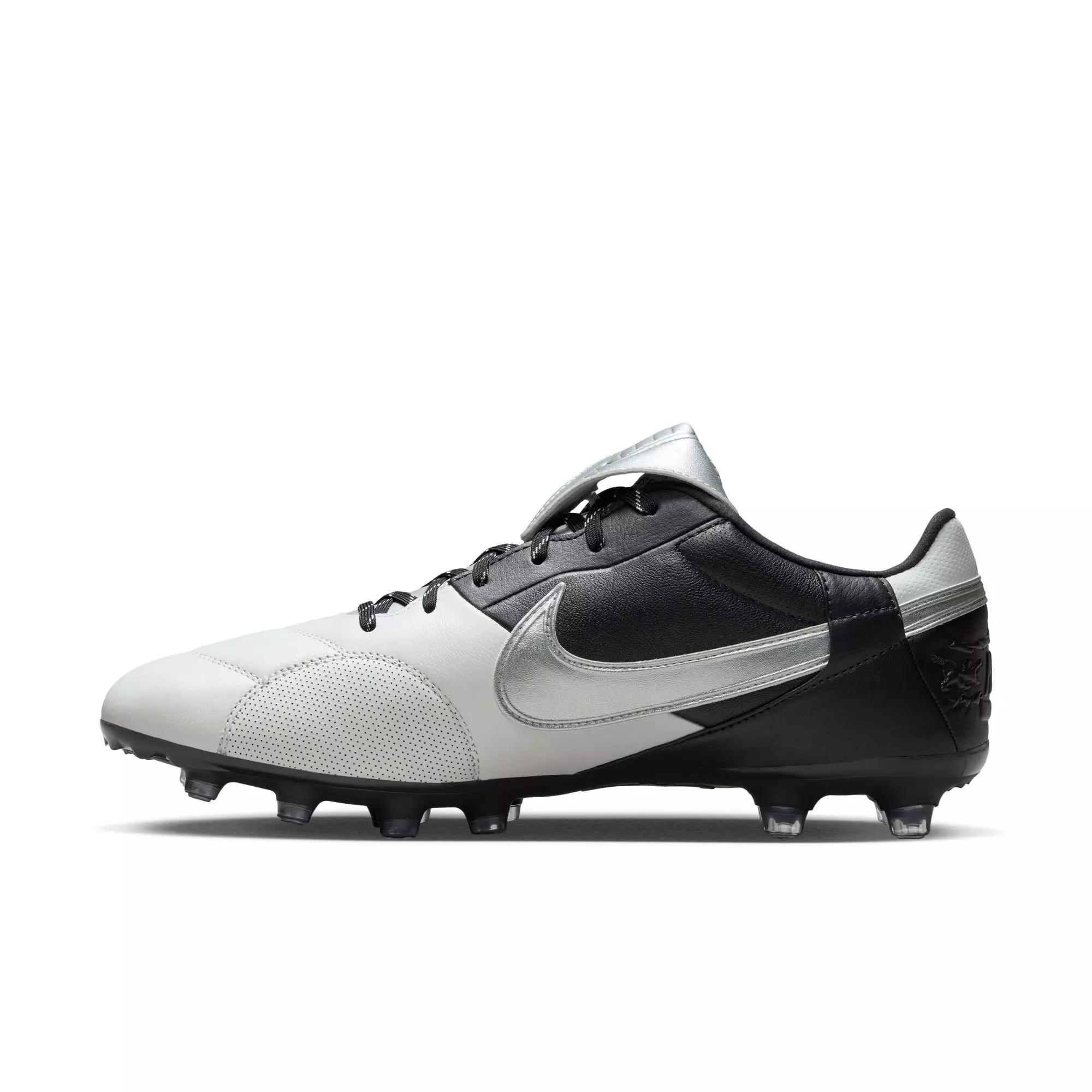 Nike Premier 3 FG "Photon Dust/Metallic Silver/Black" Men's Soccer Cleat - SILVER/BLACK