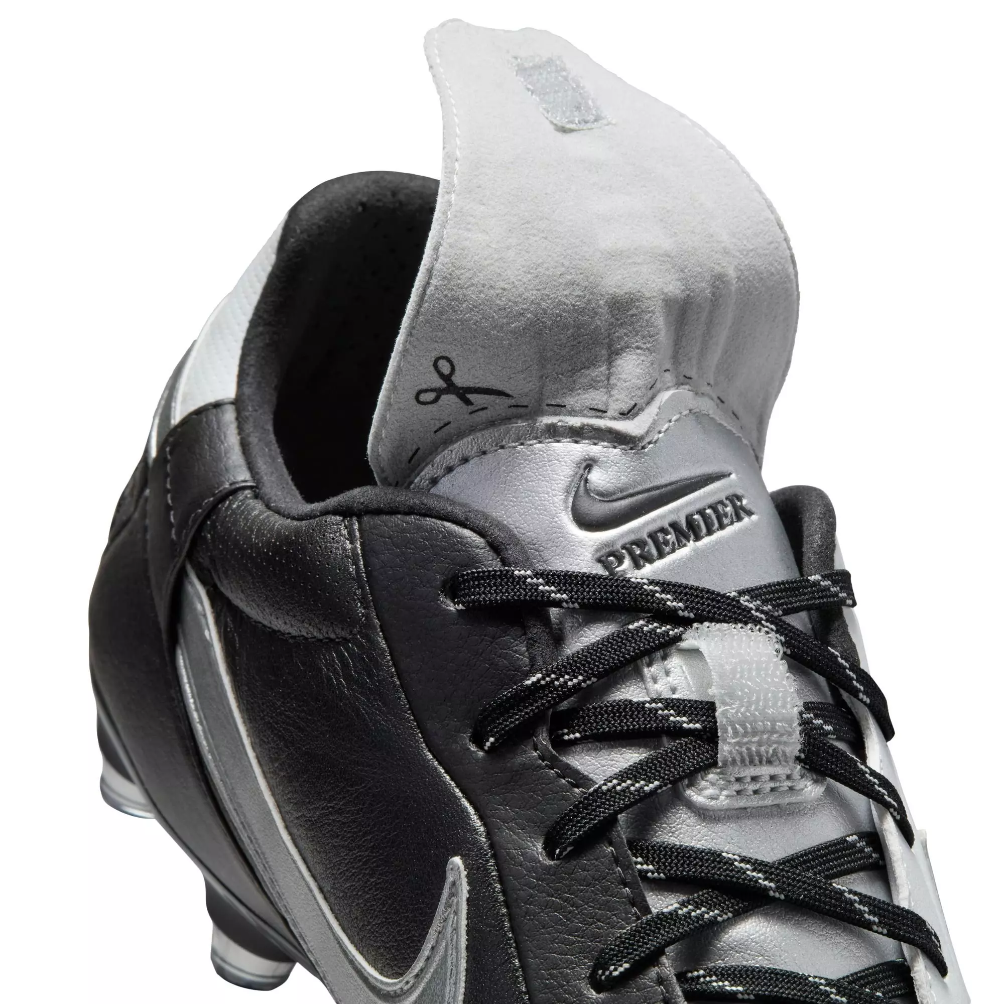 Nike Premier 3 FG "Photon Dust/Metallic Silver/Black" Men's Soccer Cleat - SILVER/BLACK