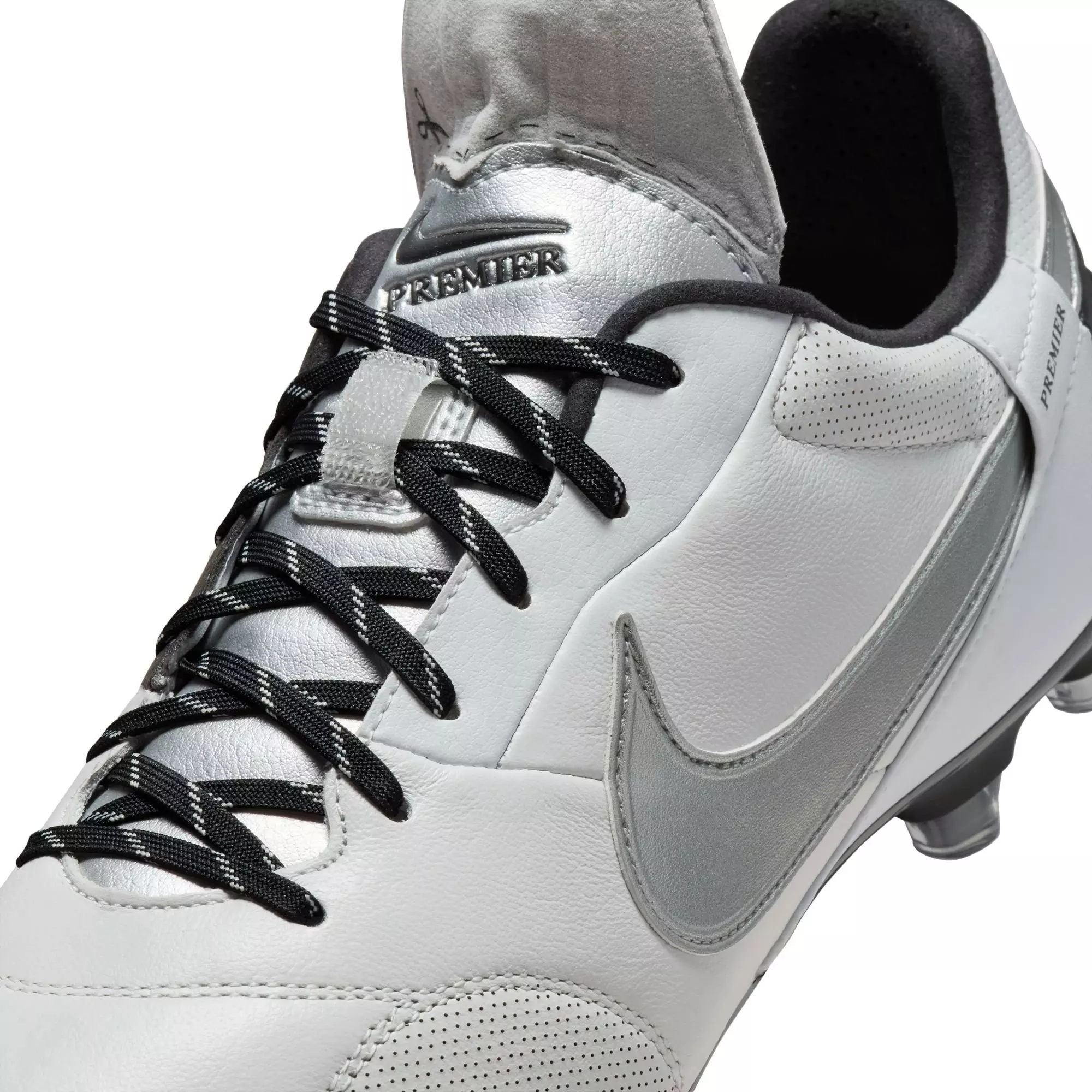 Nike Premier 3 FG "Photon Dust/Metallic Silver/Black" Men's Soccer Cleat - SILVER/BLACK