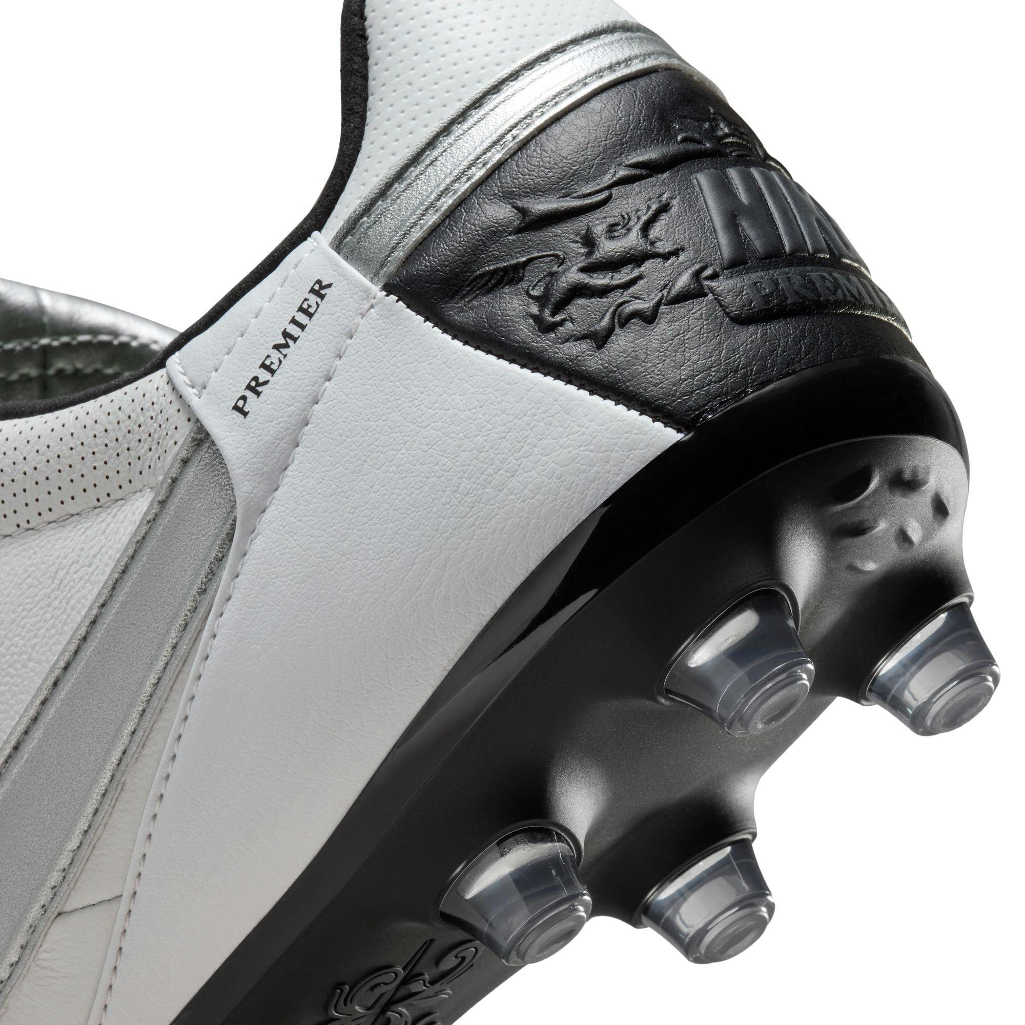 Nike Premier 3 FG "Photon Dust/Metallic Silver/Black" Men's Soccer Cleat - SILVER/BLACK Thumbnail View 11