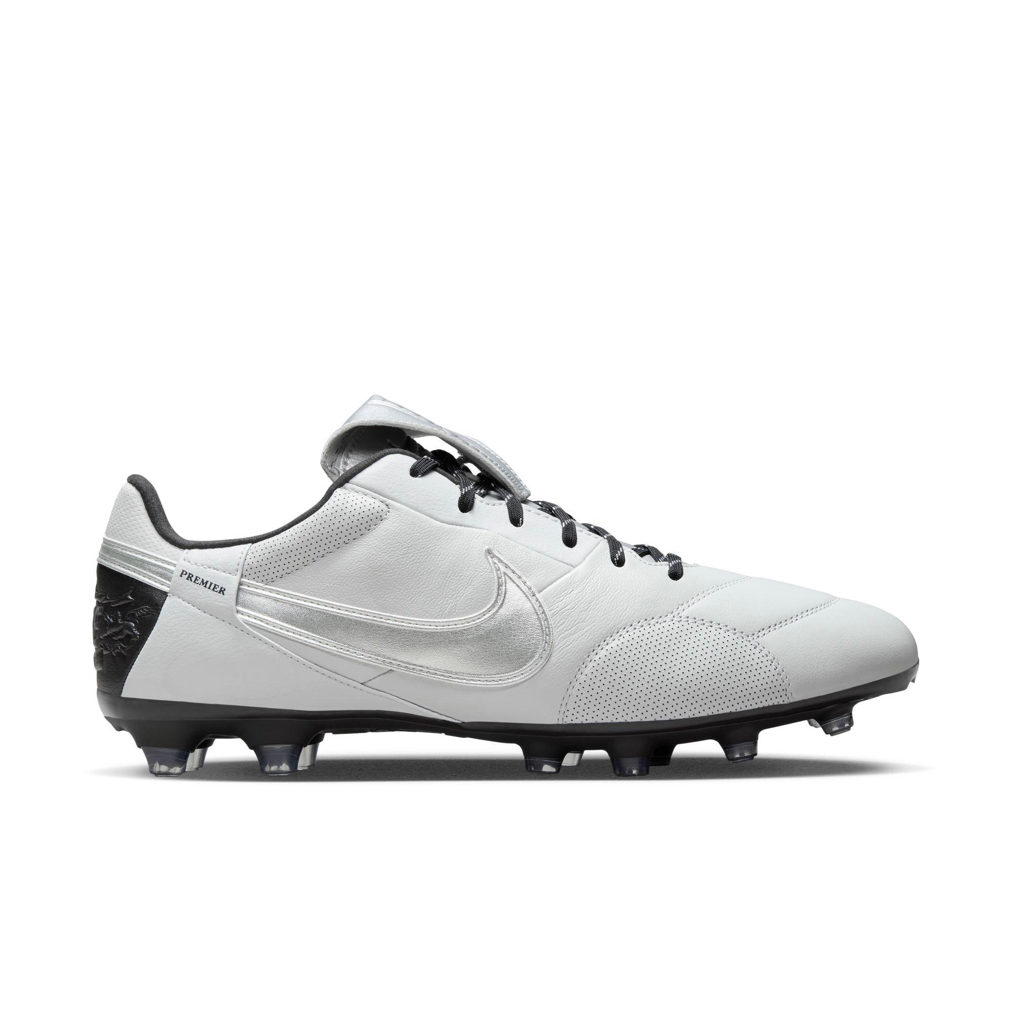 Nike Premier 3 FG "Photon Dust/Metallic Silver/Black" Men's Soccer Cleat - SILVER/BLACK Thumbnail View 1