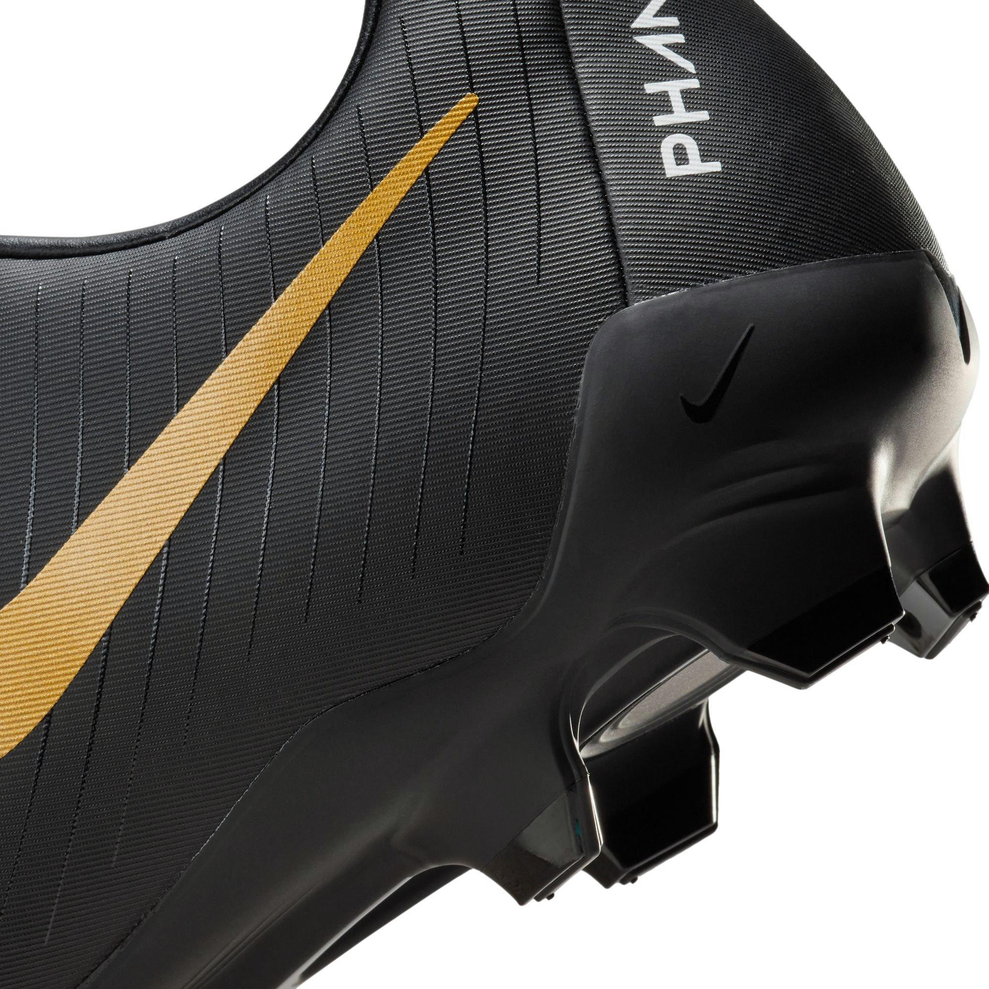 Nike Phantom GX 2 Academy MG "White/Black/Metallic Gold Coin" Men's Soccer Cleat - WHITE/BLACK Thumbnail View 8