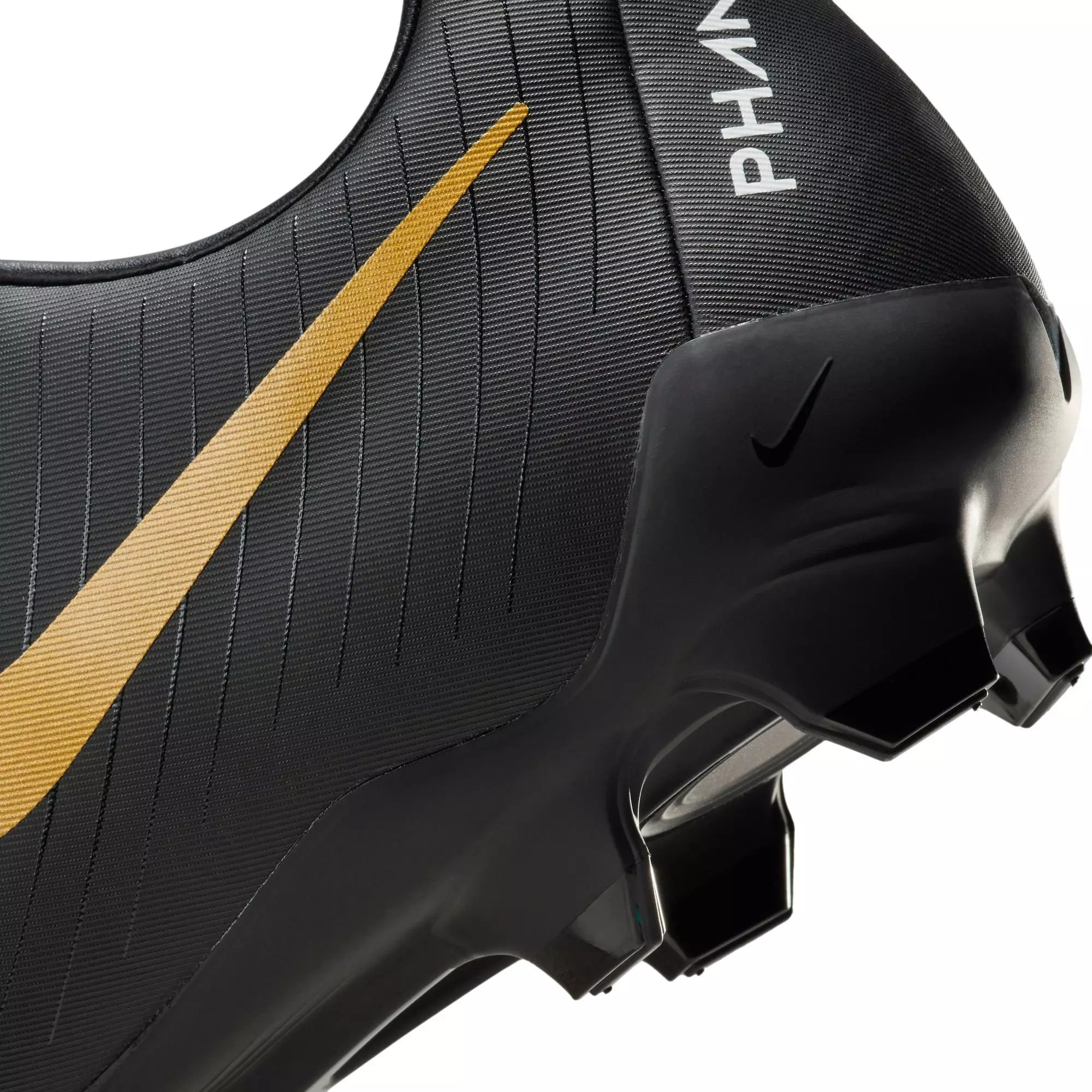 Nike Phantom GX 2 Academy MG "White/Black/Metallic Gold Coin" Men's Soccer Cleat - WHITE/BLACK