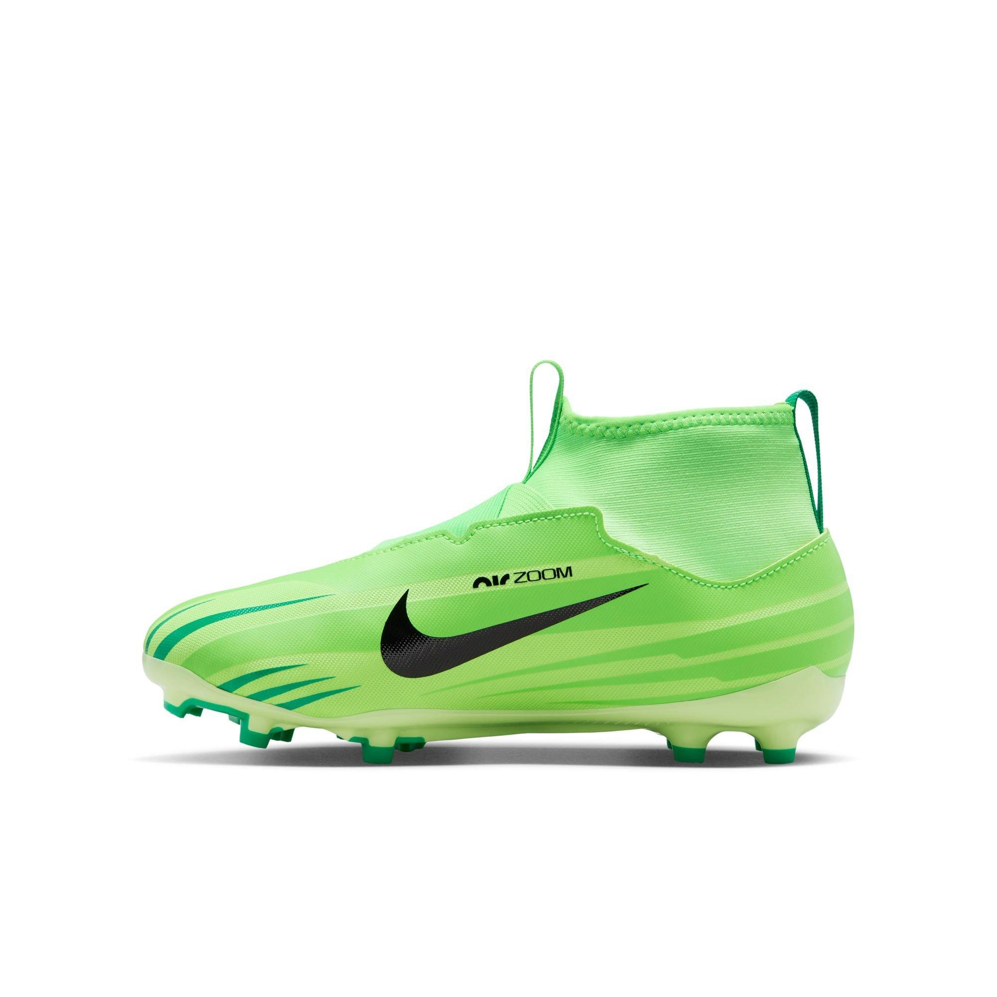 Nike Jr. Ronaldo Superfly 9 Academy Dream Speed MG "Green Strike" Grade School Boys' Soccer Cleat - GREEN/BLACK Thumbnail View 4