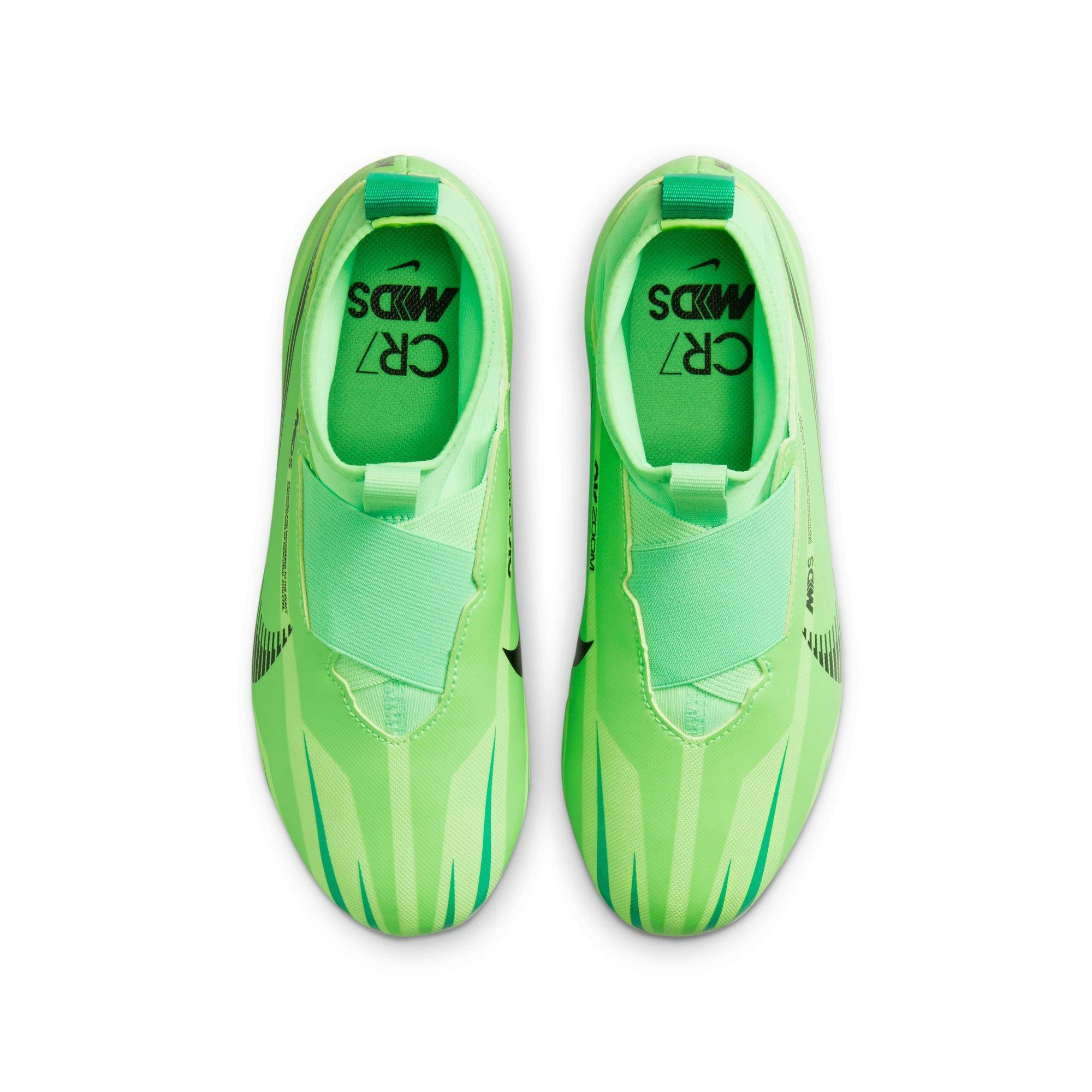 Nike Jr. Ronaldo Superfly 9 Academy Dream Speed MG "Green Strike" Grade School Boys' Soccer Cleat - GREEN/BLACK Thumbnail View 7