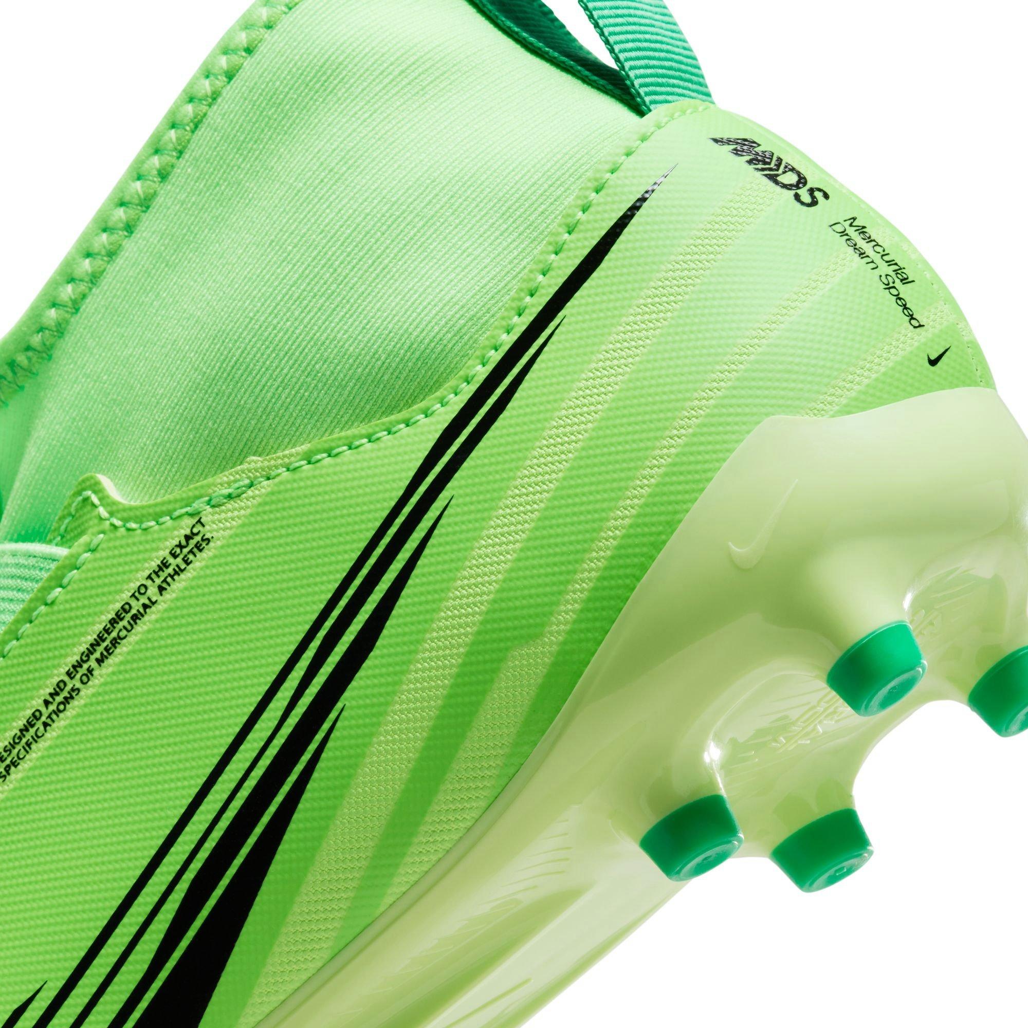 Nike Jr. Ronaldo Superfly 9 Academy Dream Speed MG "Green Strike" Grade School Boys' Soccer Cleat - GREEN/BLACK Thumbnail View 11