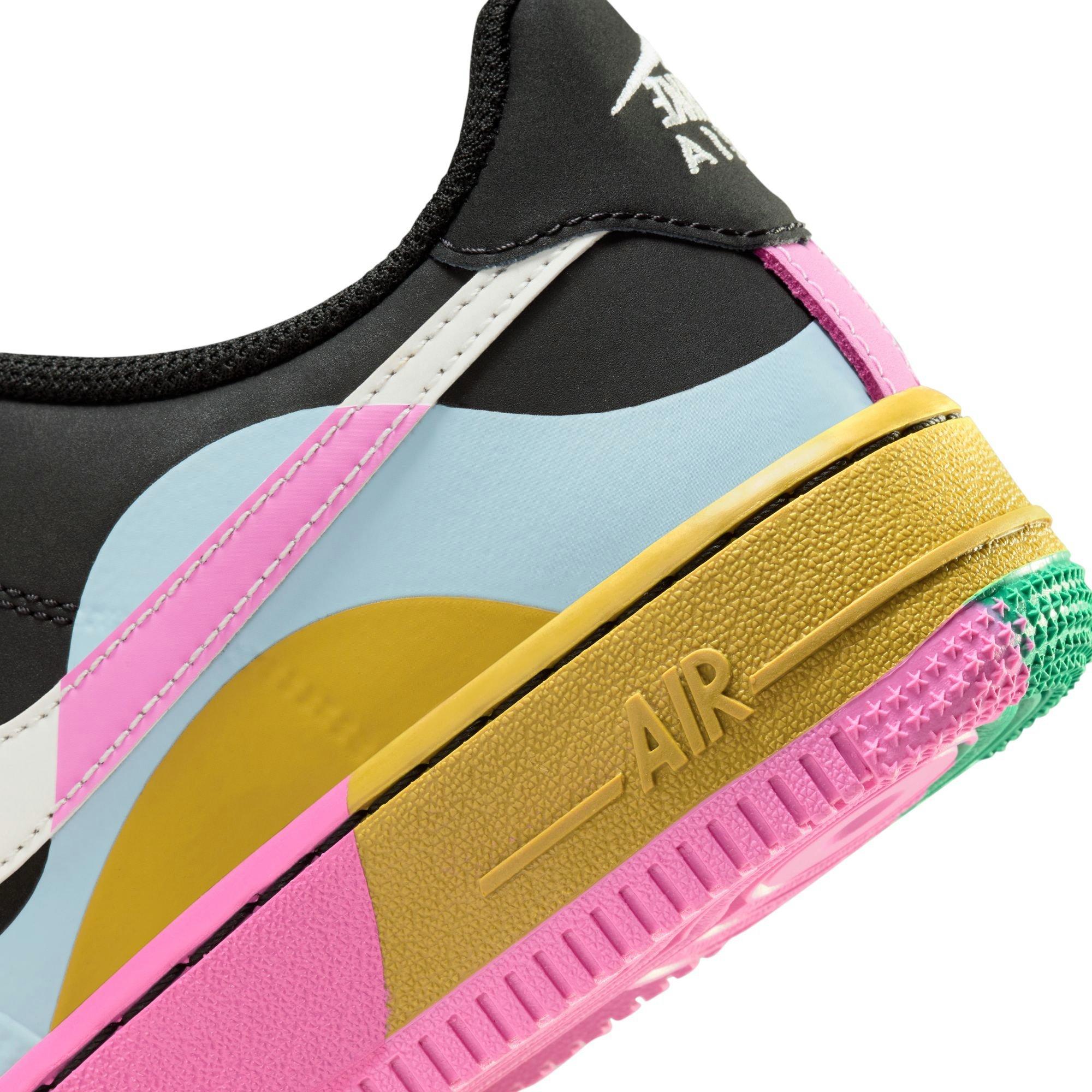 Nike Air Force 1 LV8 Low "Black/Summit White/Lt Armory Blue" Grade School Girls' Shoe - MULTI-COLOR Thumbnail View 11