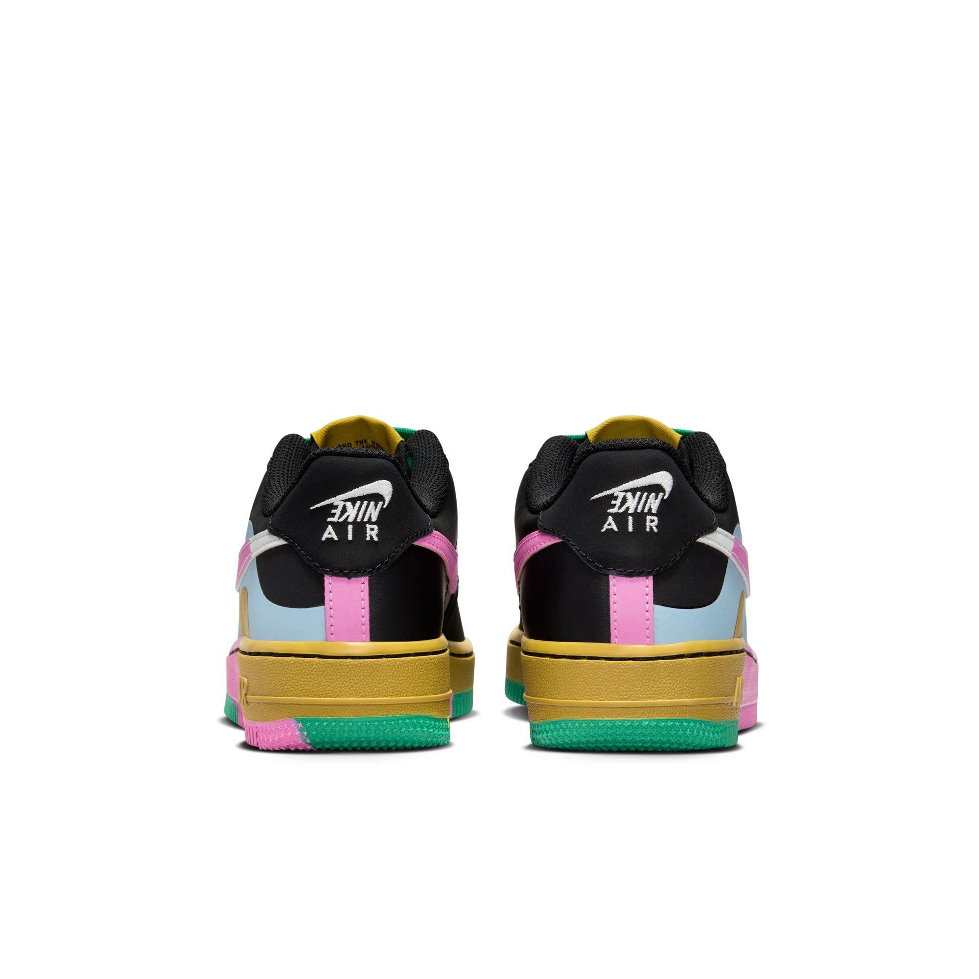 Nike Air Force 1 LV8 Low "Black/Summit White/Lt Armory Blue" Grade School Girls' Shoe - MULTI-COLOR Thumbnail View 13