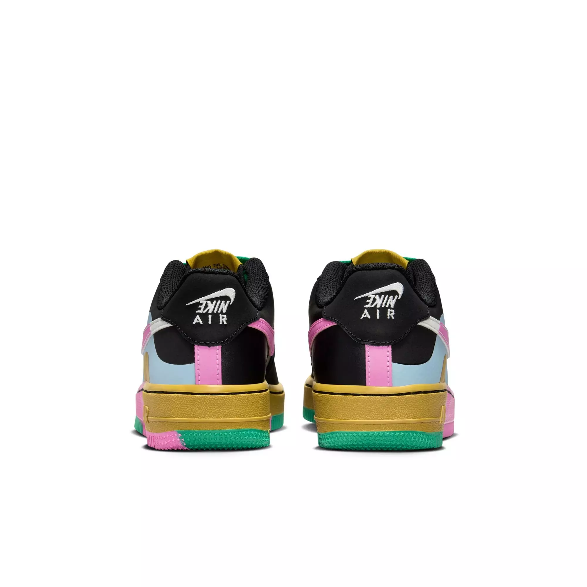 Nike Air Force 1 LV8 Low "Black/Summit White/Lt Armory Blue" Grade School Girls' Shoe - MULTI-COLOR