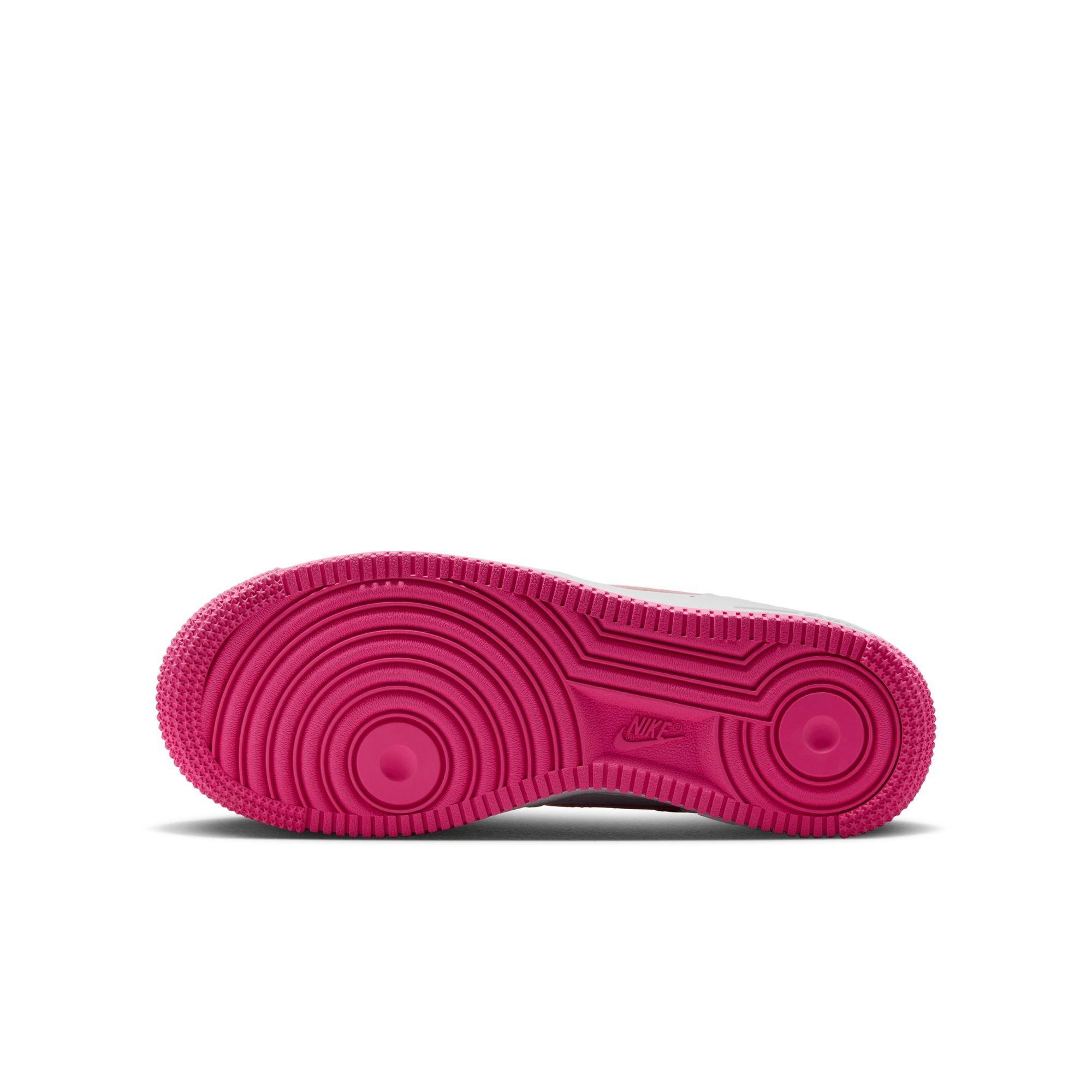 Nike Air Force 1 LV8 2 Grade School Girls' "White/Laser Fuchsia" Shoe
